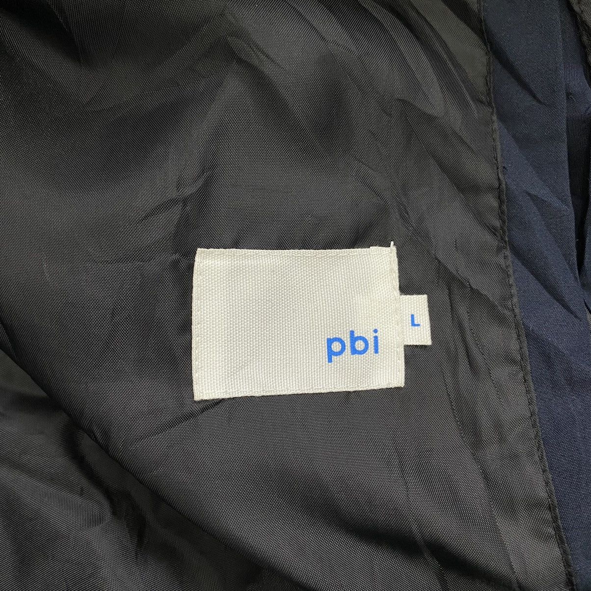 Japanese Brand Vintage PBI Japanese Brand Plain Navy Hooded Bomber Jacket Size US L / EU 52-54 / 3 - 5 Thumbnail