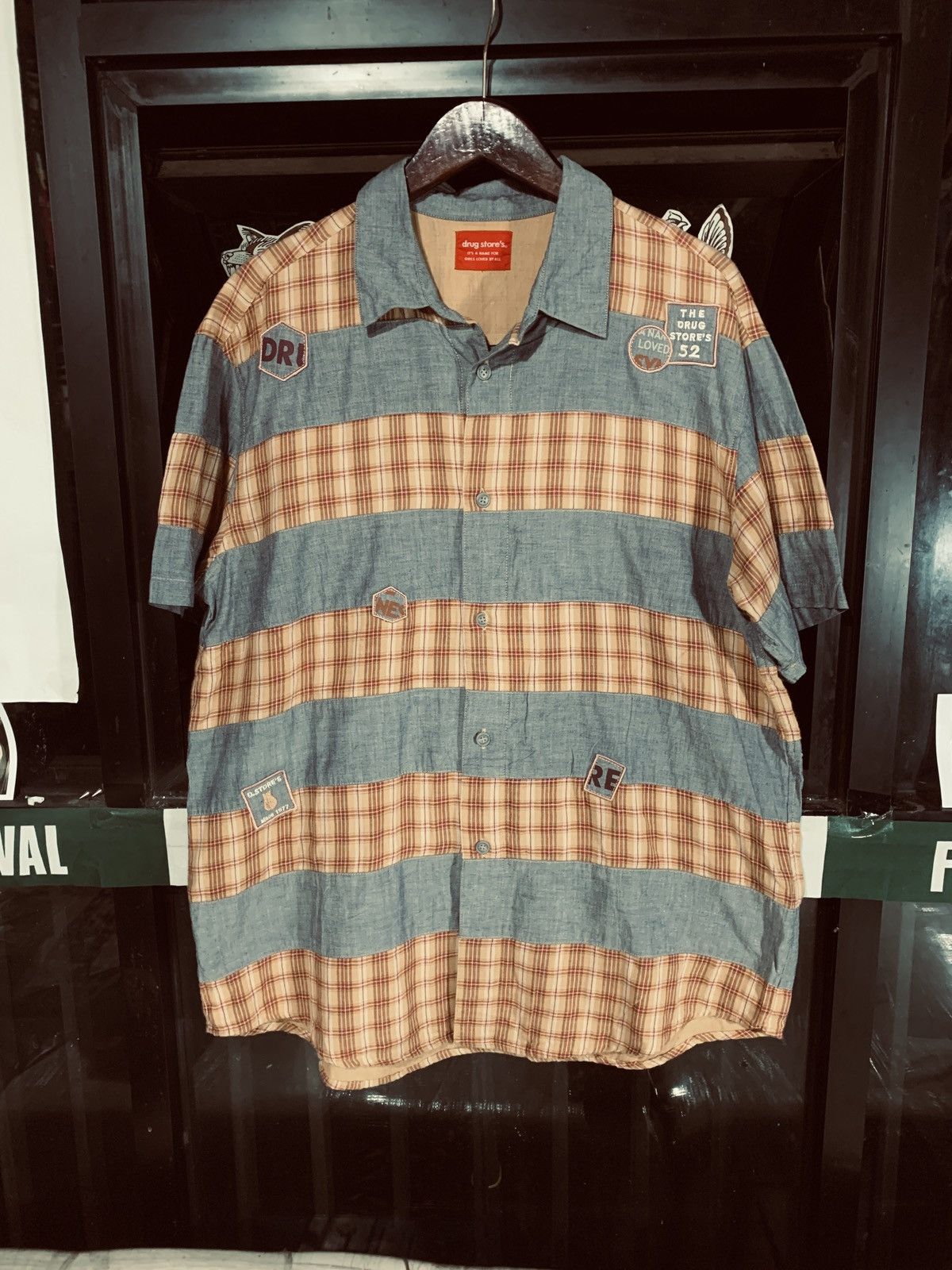 Vintage Drugstore patchwork shirts