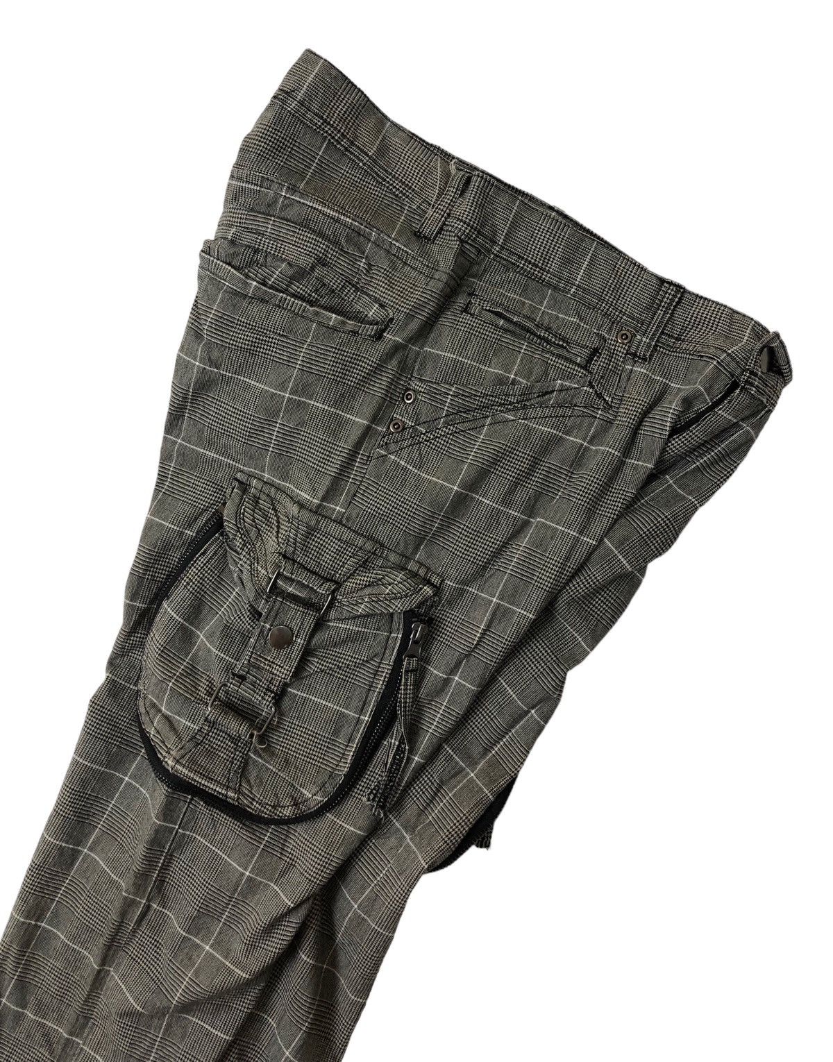 Japanese Brand Japanese Brand 31040=SKKONE Checkered Plaid Cargo Pants Size US 30 / EU 46 - 10 Thumbnail