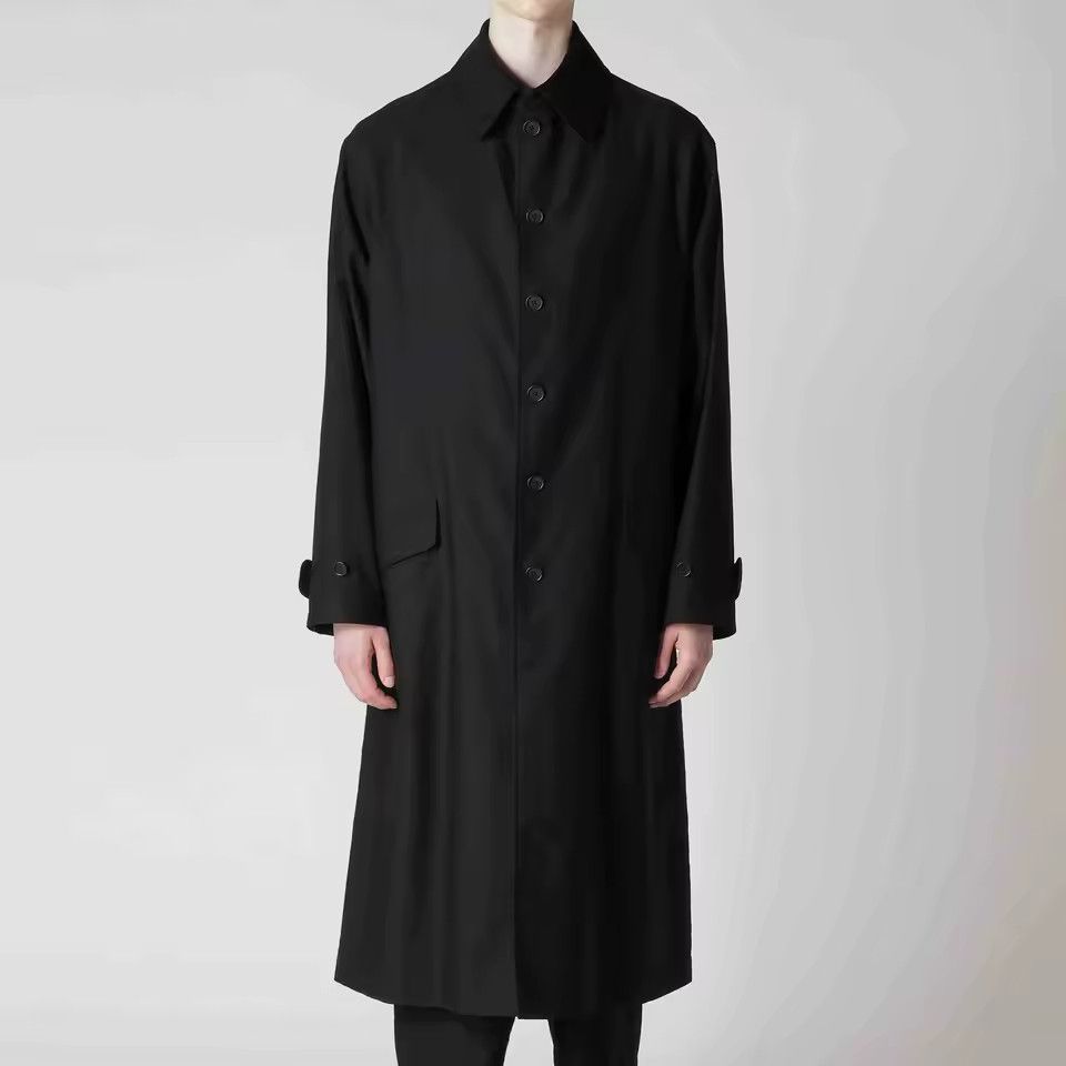 Yohji Yamamoto Yohji Yamamoto Pour Homme Cotton Wide Twill Coat Size US S / EU 44-46 / 1 - 5 Thumbnail