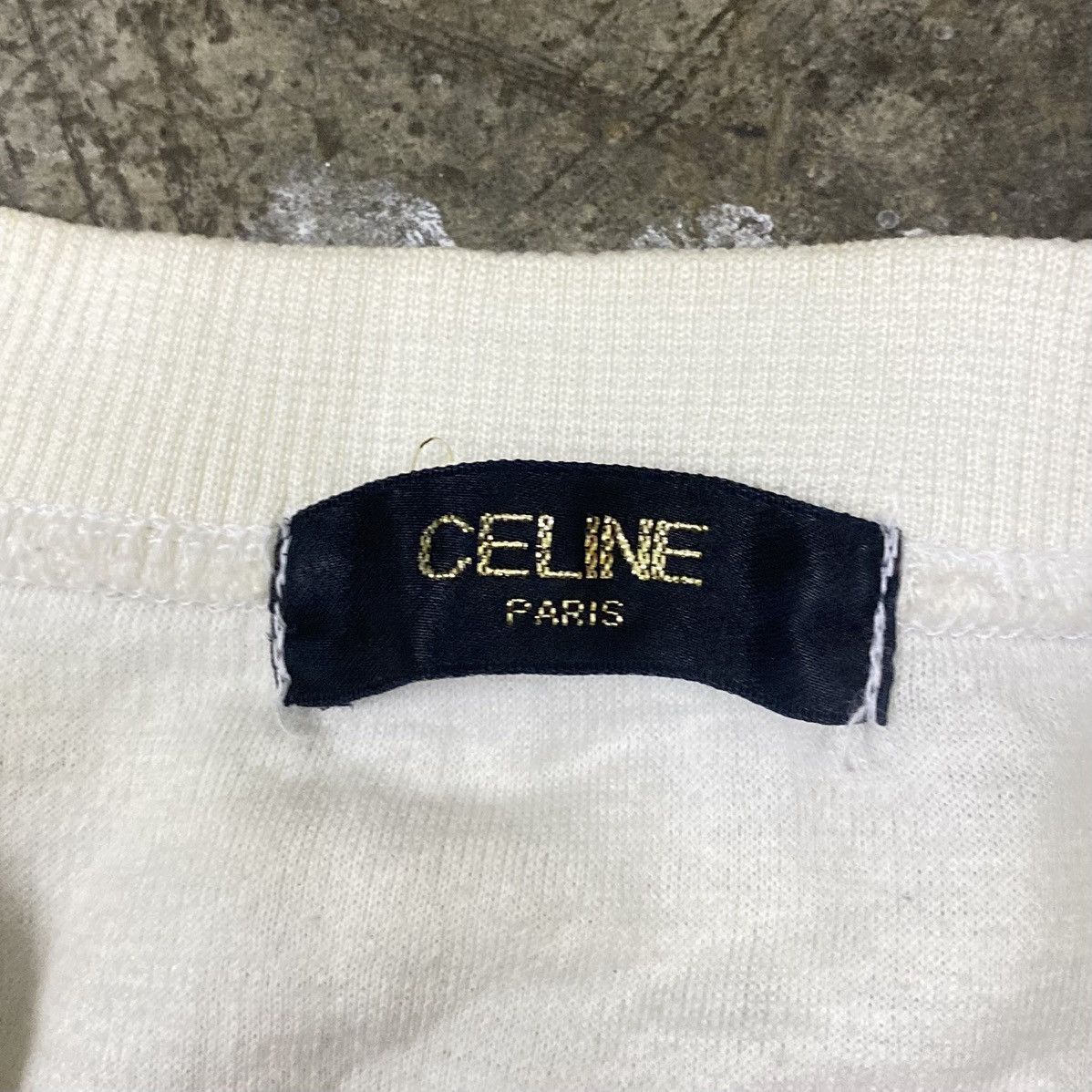 Celine Vintage Celine Logo Crewneck Sweatshirt Hoodie Shirt Size US XL / EU 56 / 4 - 4 Thumbnail