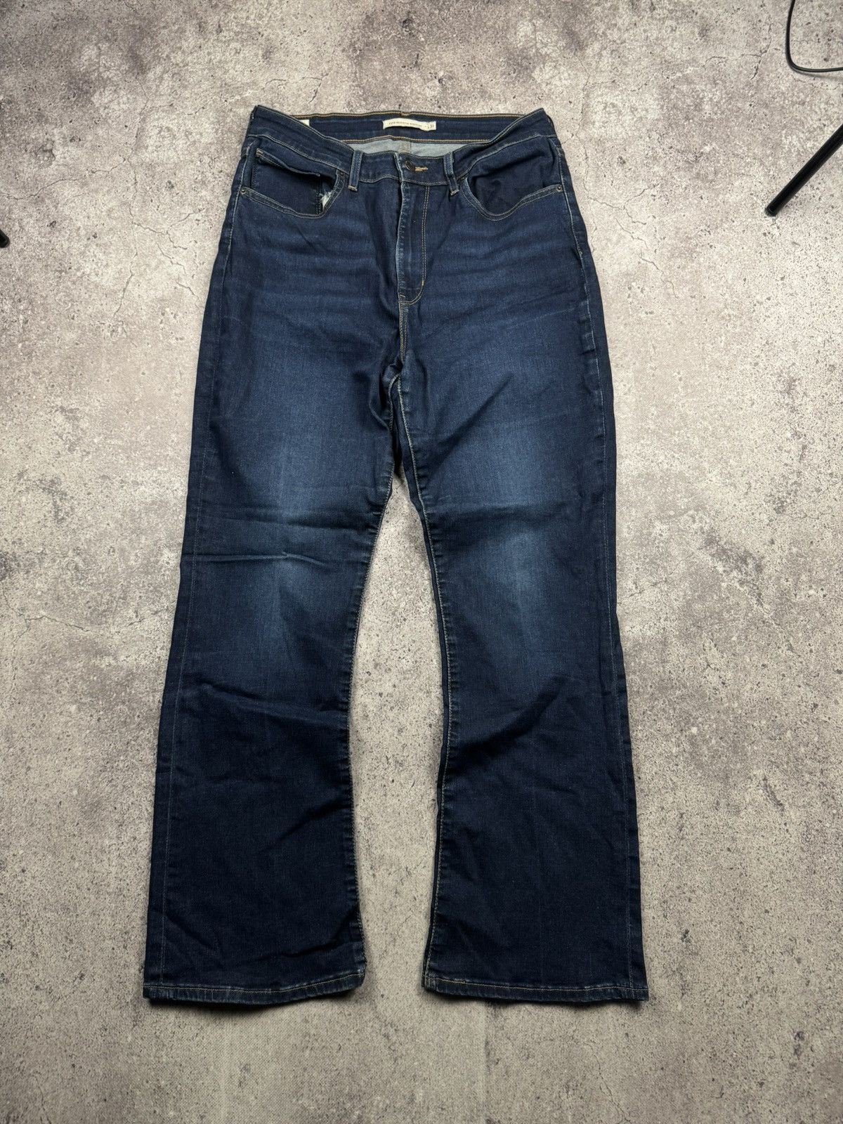 Levi's Vintage Y2K Levis Wide Leg Flared Jeans Denim Japanese Size 31" - 3 Thumbnail