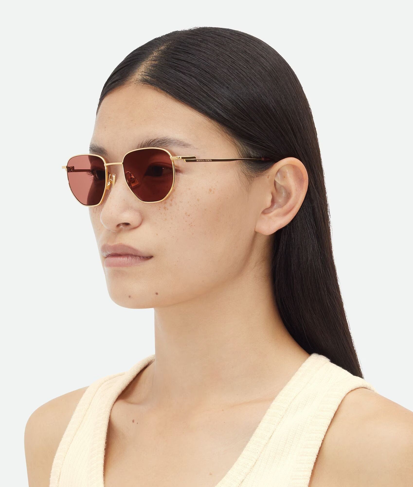 Bottega Veneta NEW Bottega Veneta BV1301S 003 Panthos Unisex Sunglasses Size ONE SIZE - 3 Thumbnail
