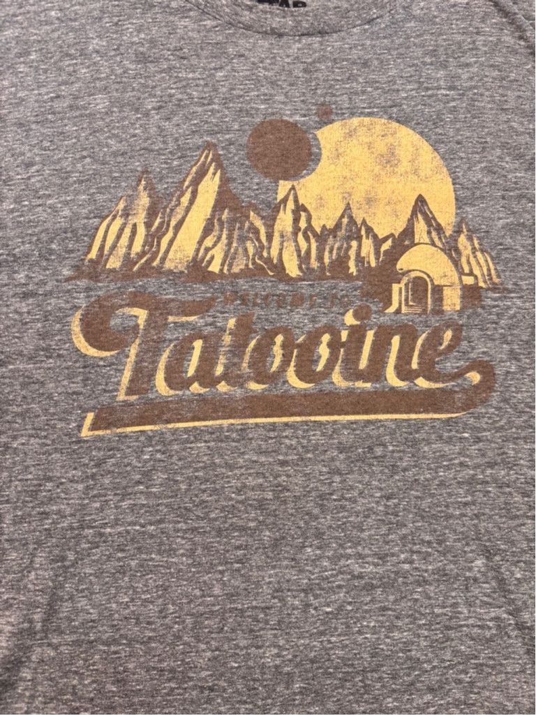 Star Wars Men's Star Wars Tatooine Graphic T-Shirt XL Gray Size US XL / EU 56 / 4 - 1 Thumbnail