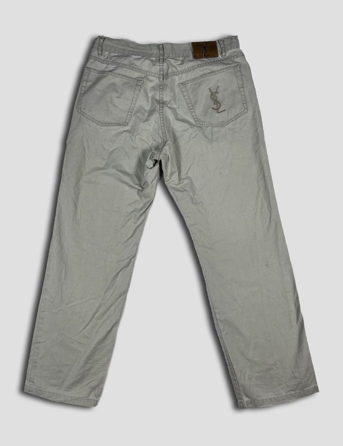 Yves Saint Laurent Yves Saint Laurent 90s Big Logo Vintage Casual Pants Size US 34 / EU 50 - 1 Thumbnail