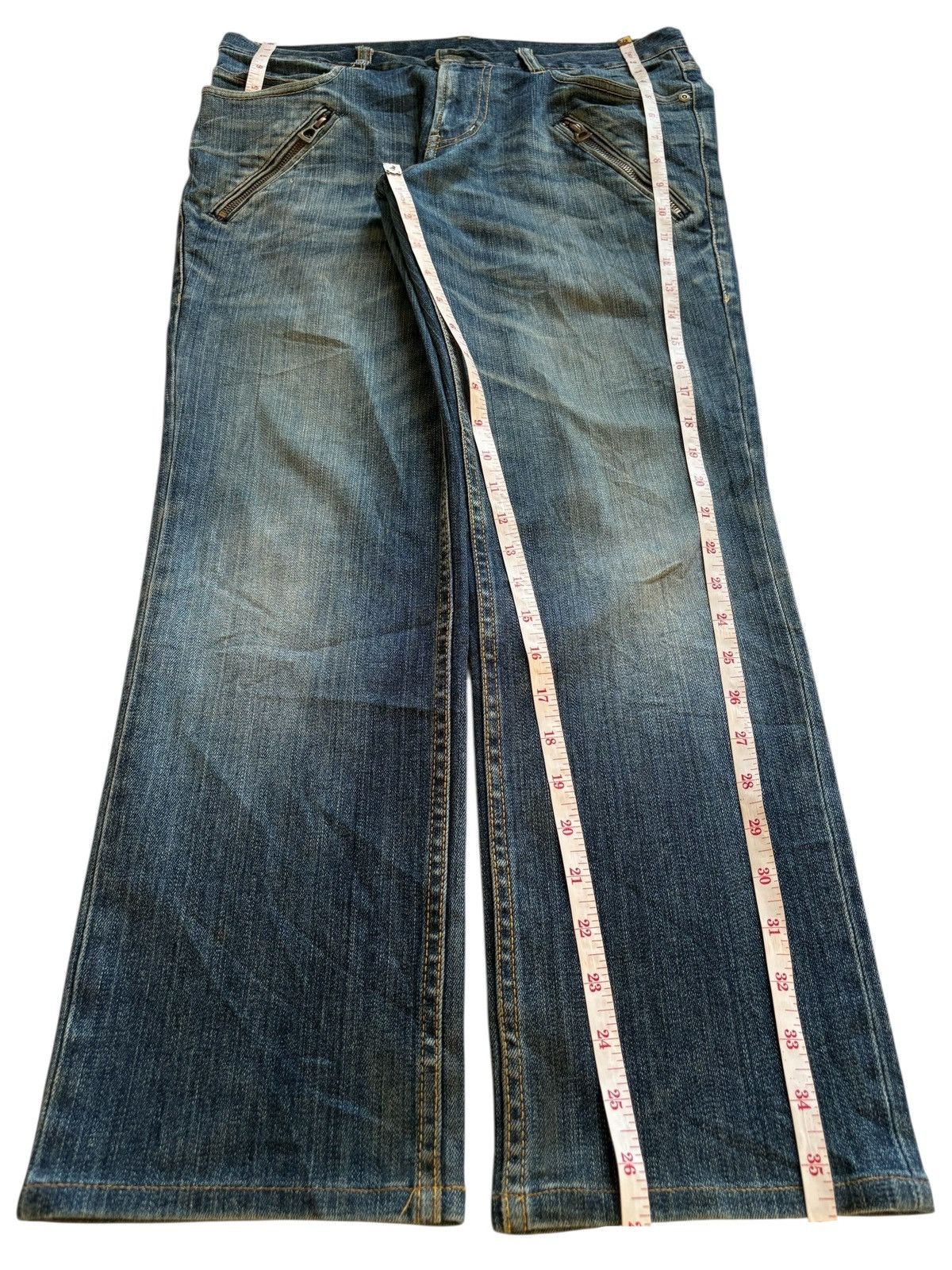 Designer × Japanese Brand Vintage Monsieur Nicole Tactical Mud Wash Distress Rip Jean Size US 31 - 14 Thumbnail