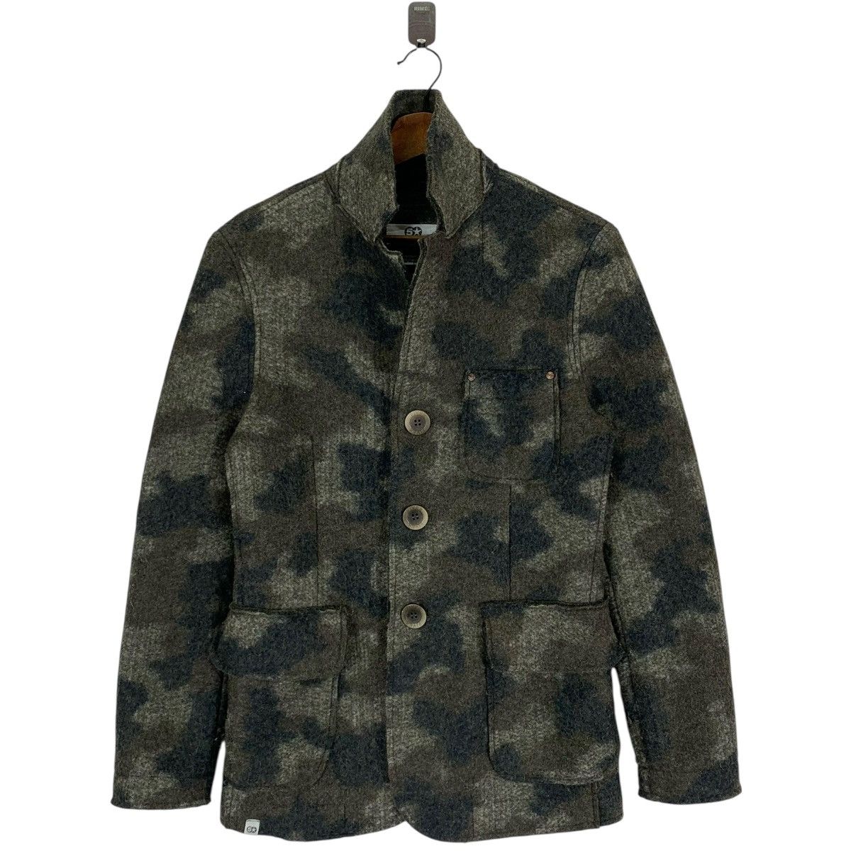 Designer VINTAGE 5 STAR FIVER WOOL COAT MADE IN ITALY Size US S / EU 44-46 / 1 - 1 Thumbnail
