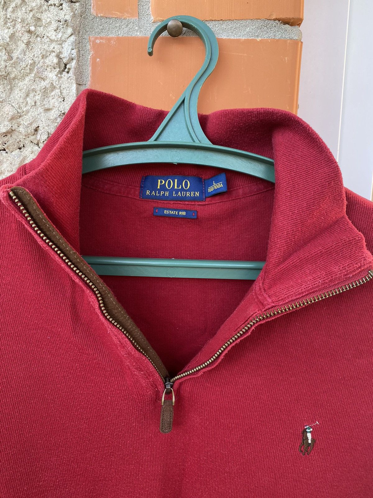 Polo Ralph Lauren Polo Ralph Lauren 1/4 Zip Cotton Long Sleeve Sweater Size US L / EU 52-54 / 3 - 12 Thumbnail