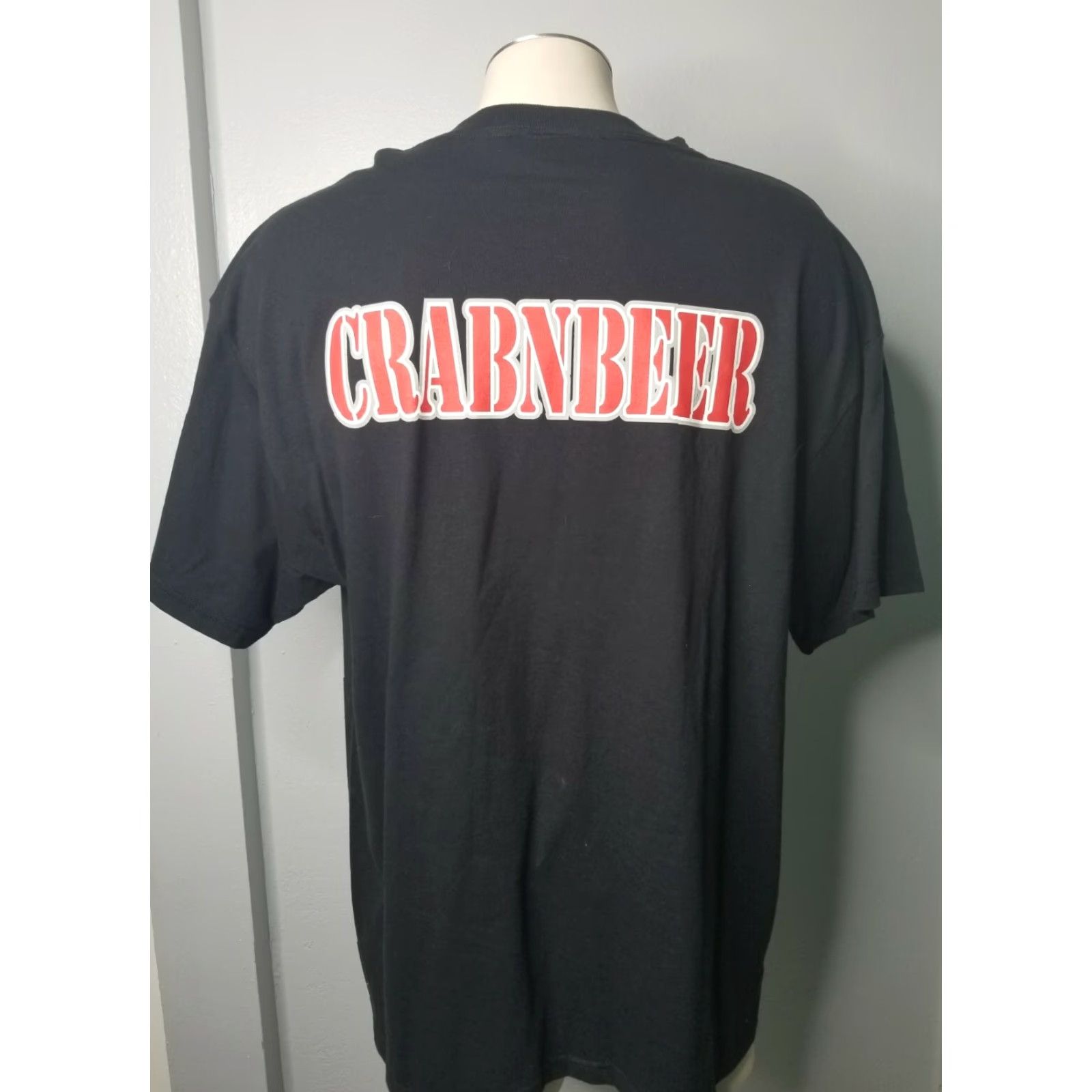 Vintage VINTAGE Joe's Stuff T-Shirt Mens XL Black "Word of the Day CRABNBEER" Size US XL / EU 56 / 4 - 2 Thumbnail