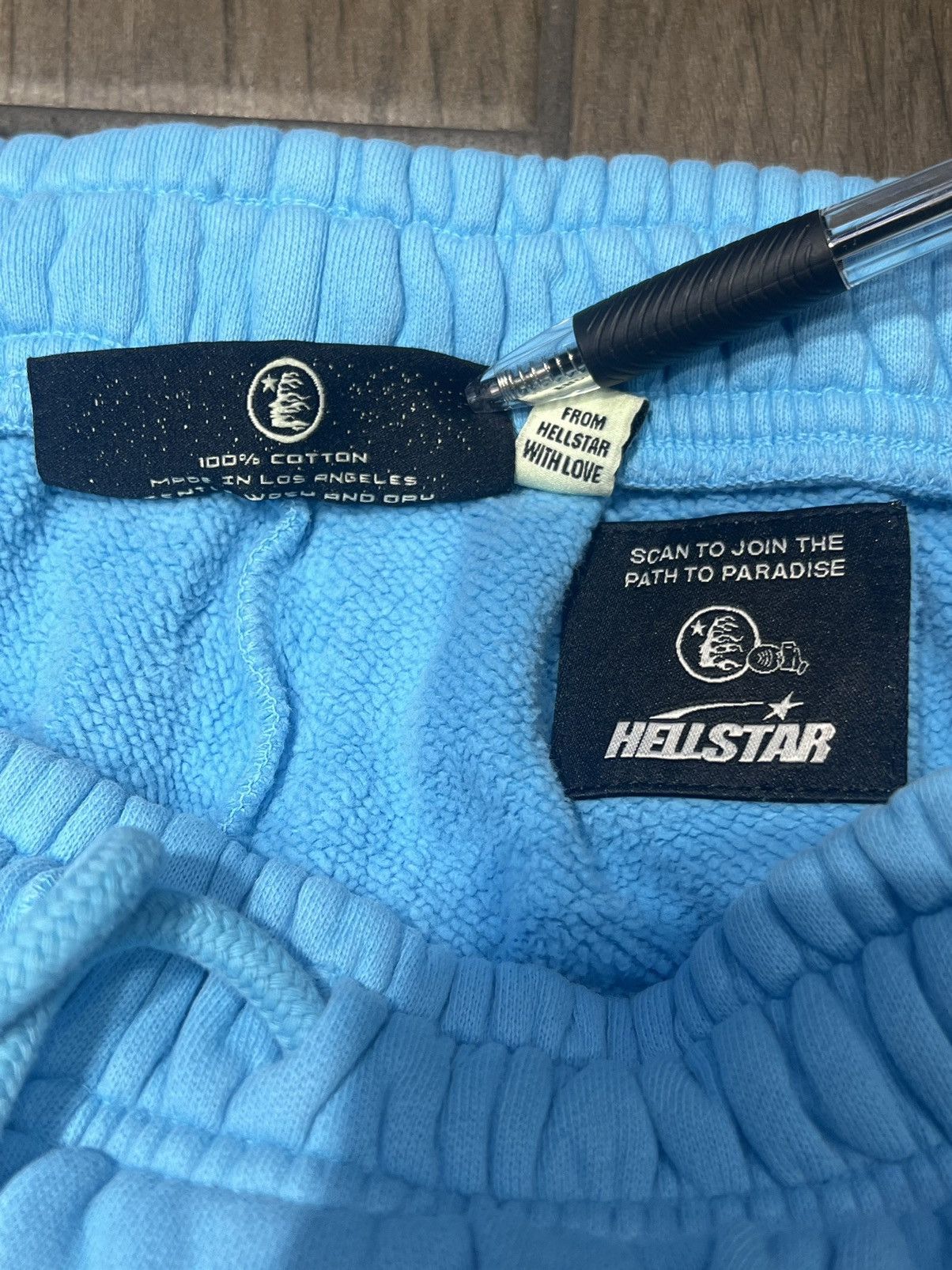 HELLSTAR HELLSTAR “STUDIOS SHORTS” - SIZE XL - (BLUE) Size US 34 / EU 50 - 4 Thumbnail