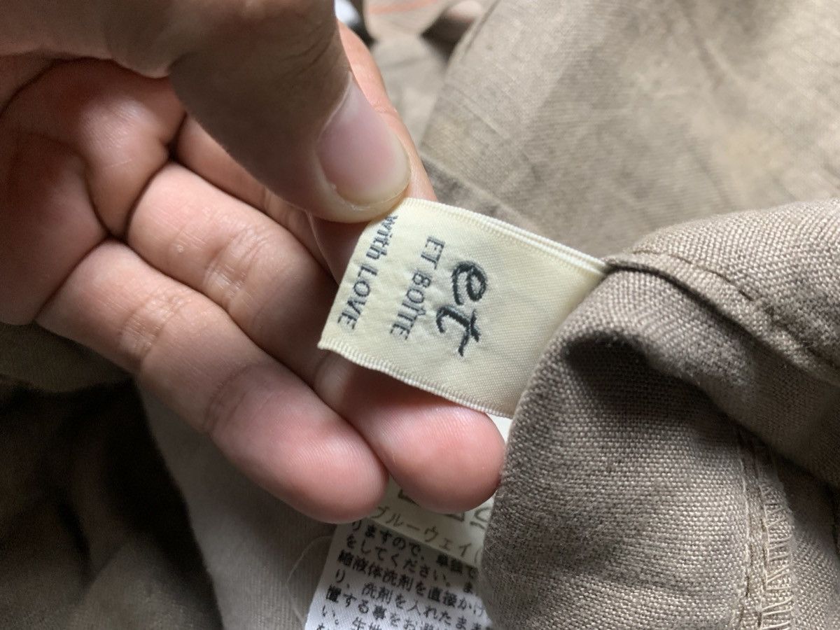 If Six Was Nine 2000s Et Boite Japan Linen Flared Pants Like GOA Size US 27 - 8 Thumbnail