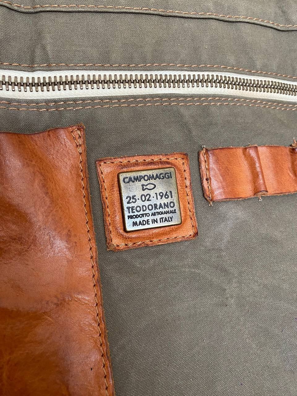 Vintage Campomaggi Teodorano Canvas/Leather Tote Shoulder Bag Size ONE SIZE - 15 Thumbnail