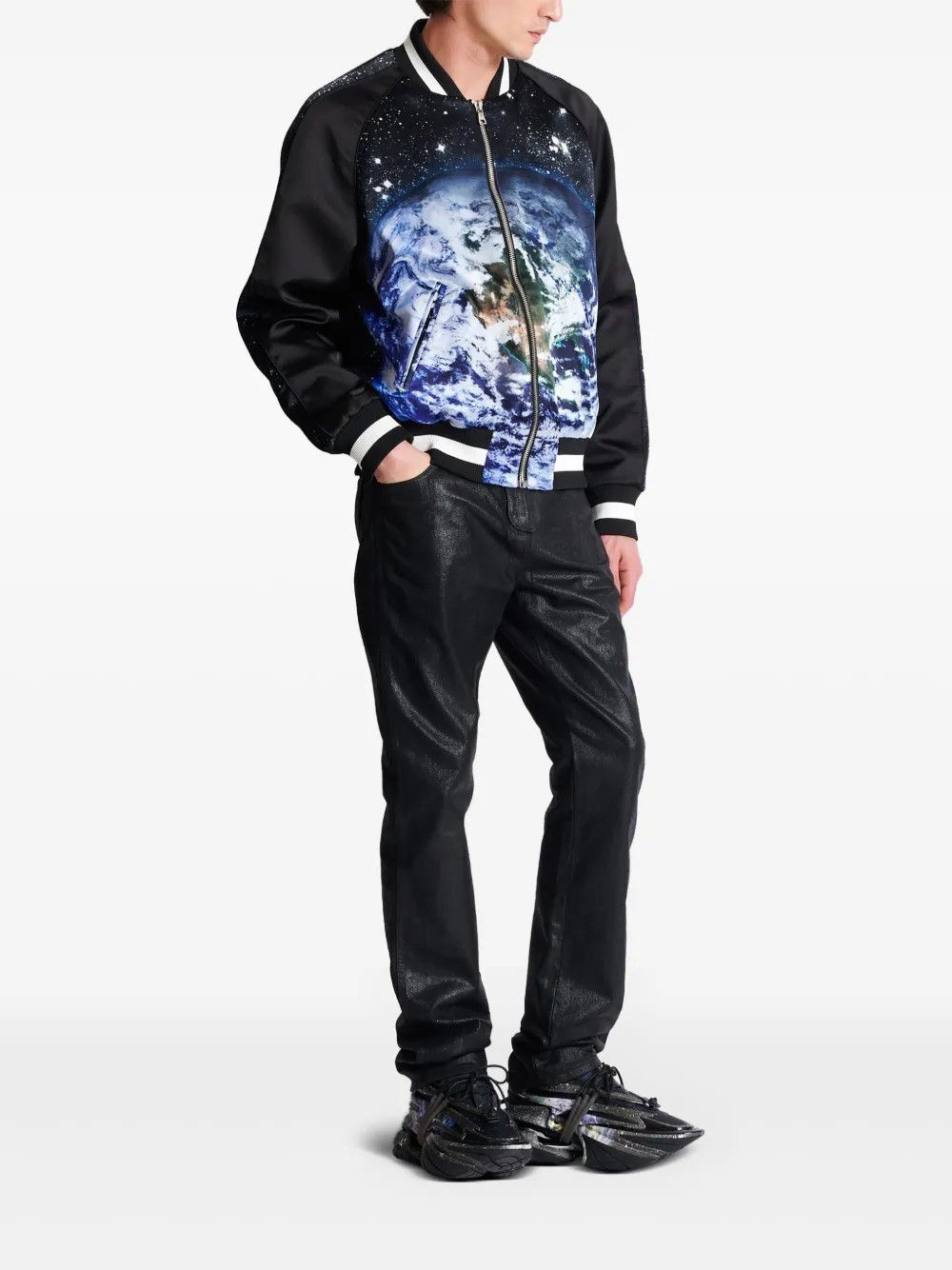 Balmain o1y0426 Bomber Jacket in Multicolor Size US M / EU 48-50 / 2 - 3 Thumbnail