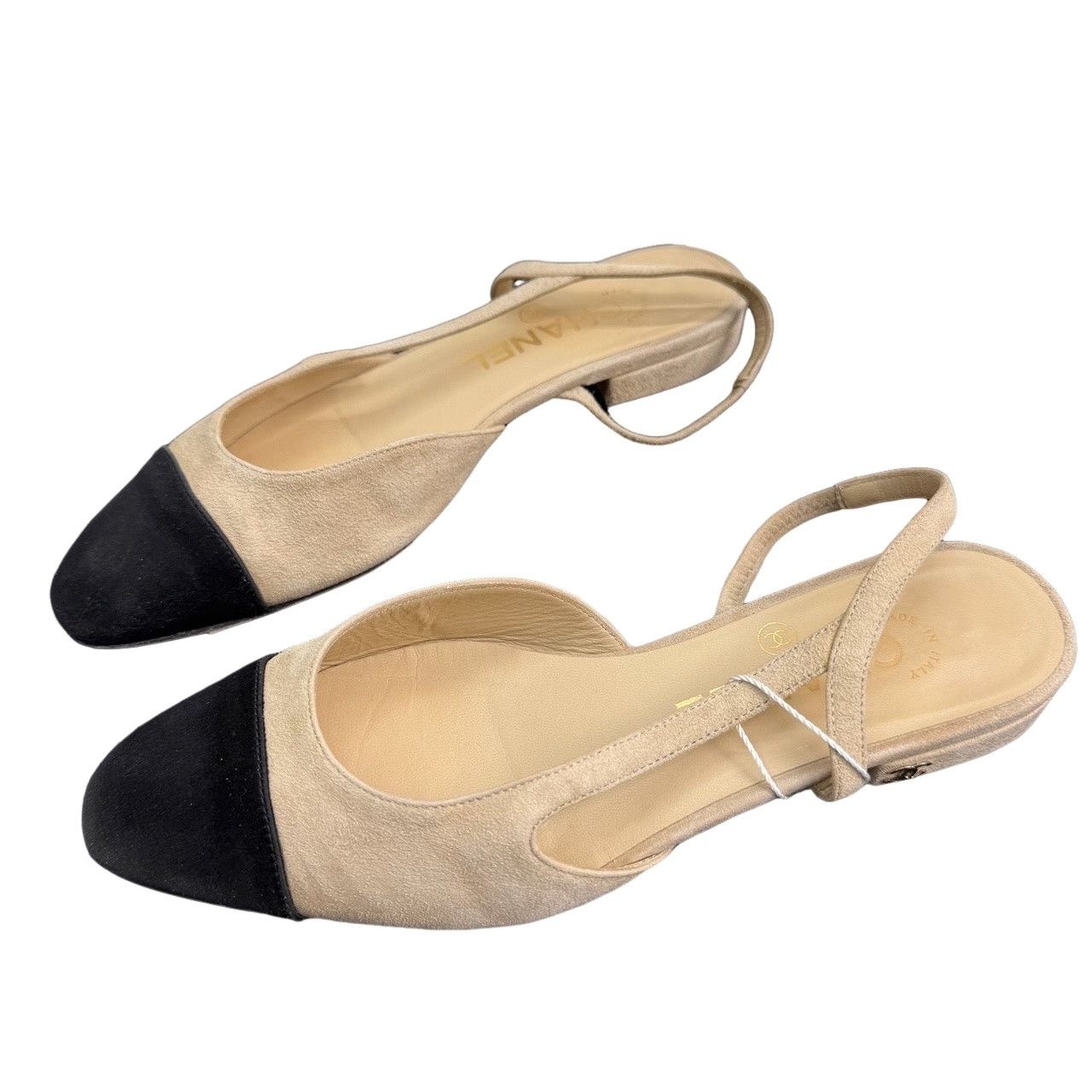 Chanel Chanel Suede Slingback Heels Size 35.5 Size US 5.5 / IT 35.5 - 1 Thumbnail