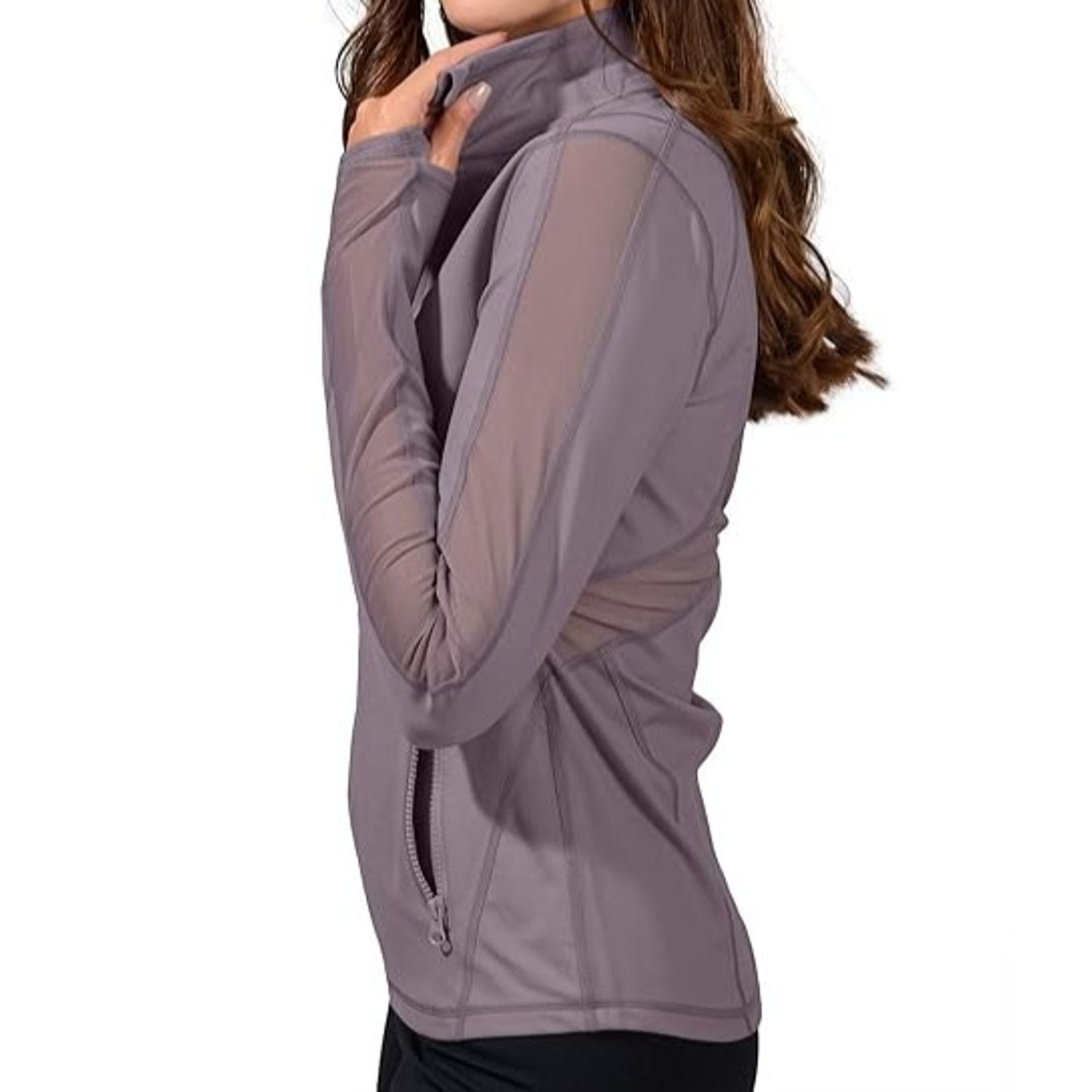 & Other Stories 90 Degree By Reflex Full Zip Jacket Sugar Plum XS A001178 Size XS / US 0-2 / IT 36-38 - 2 Thumbnail