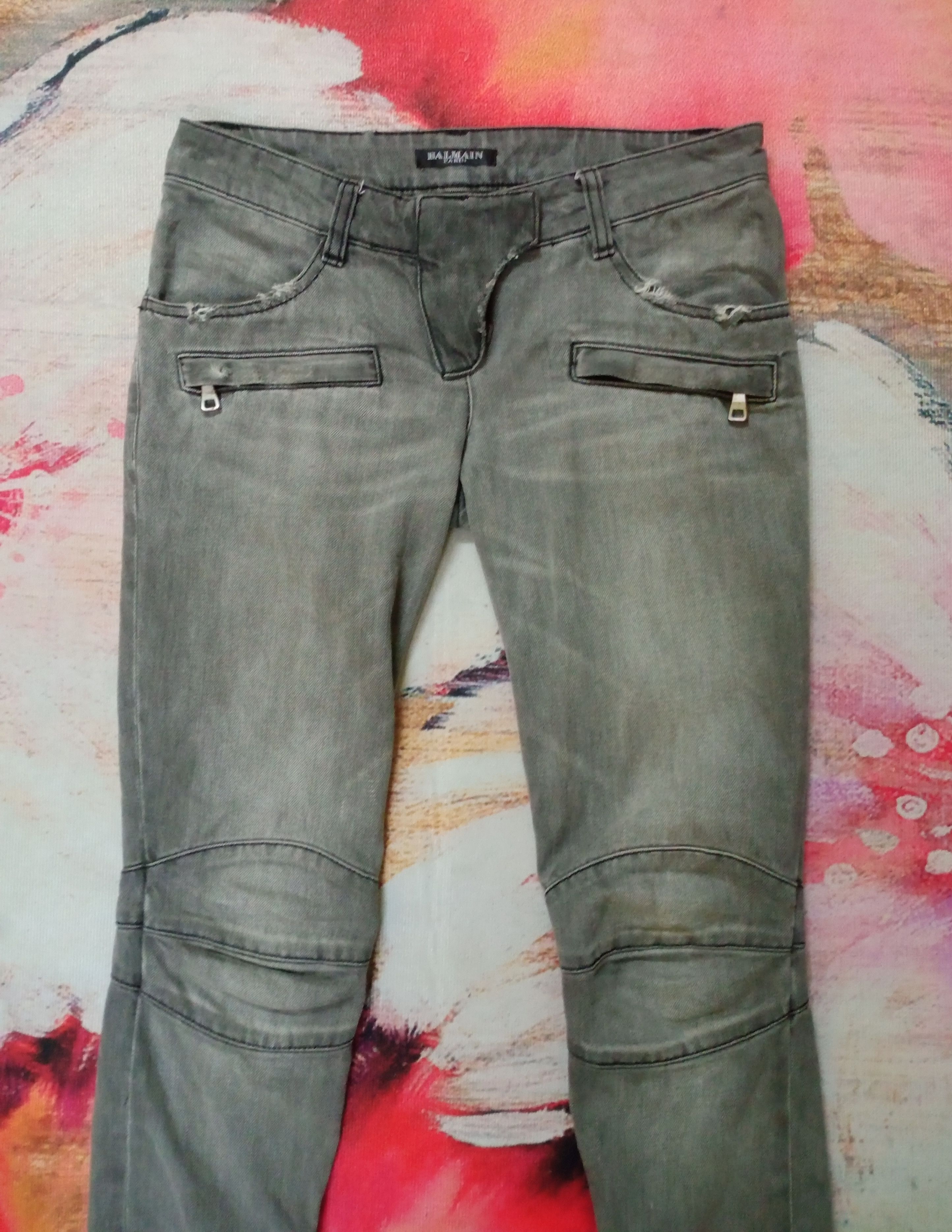 Balmain Balmain Paris Bikers Denim Jeans Size US 30 / EU 46 - 3 Thumbnail