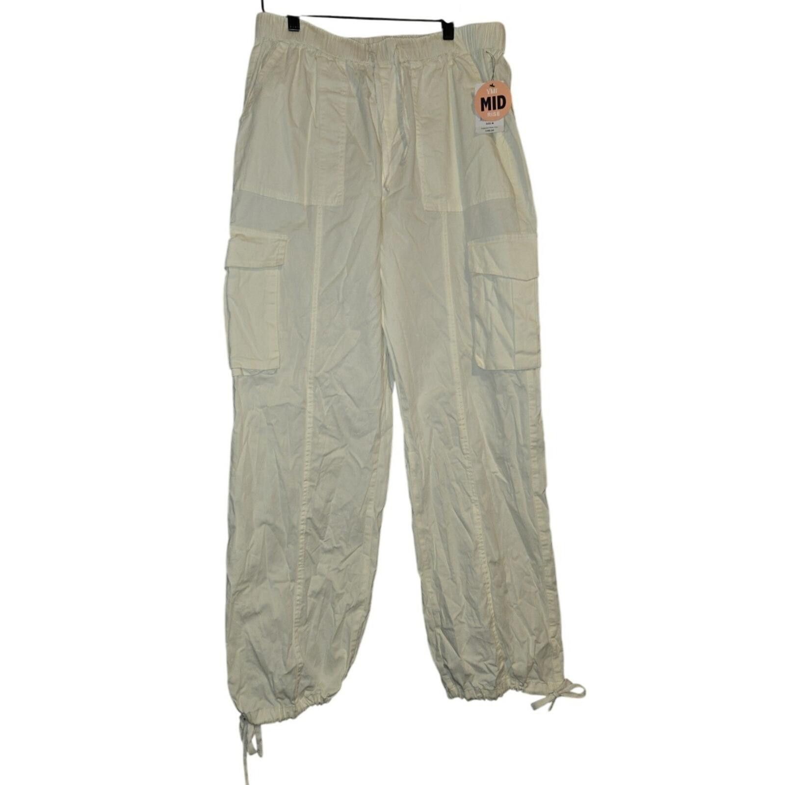 Other YMI Womens Mid Rise Cargo Pants Off White Cream Medium Size 32" / US 10 / IT 46 - 1 Thumbnail