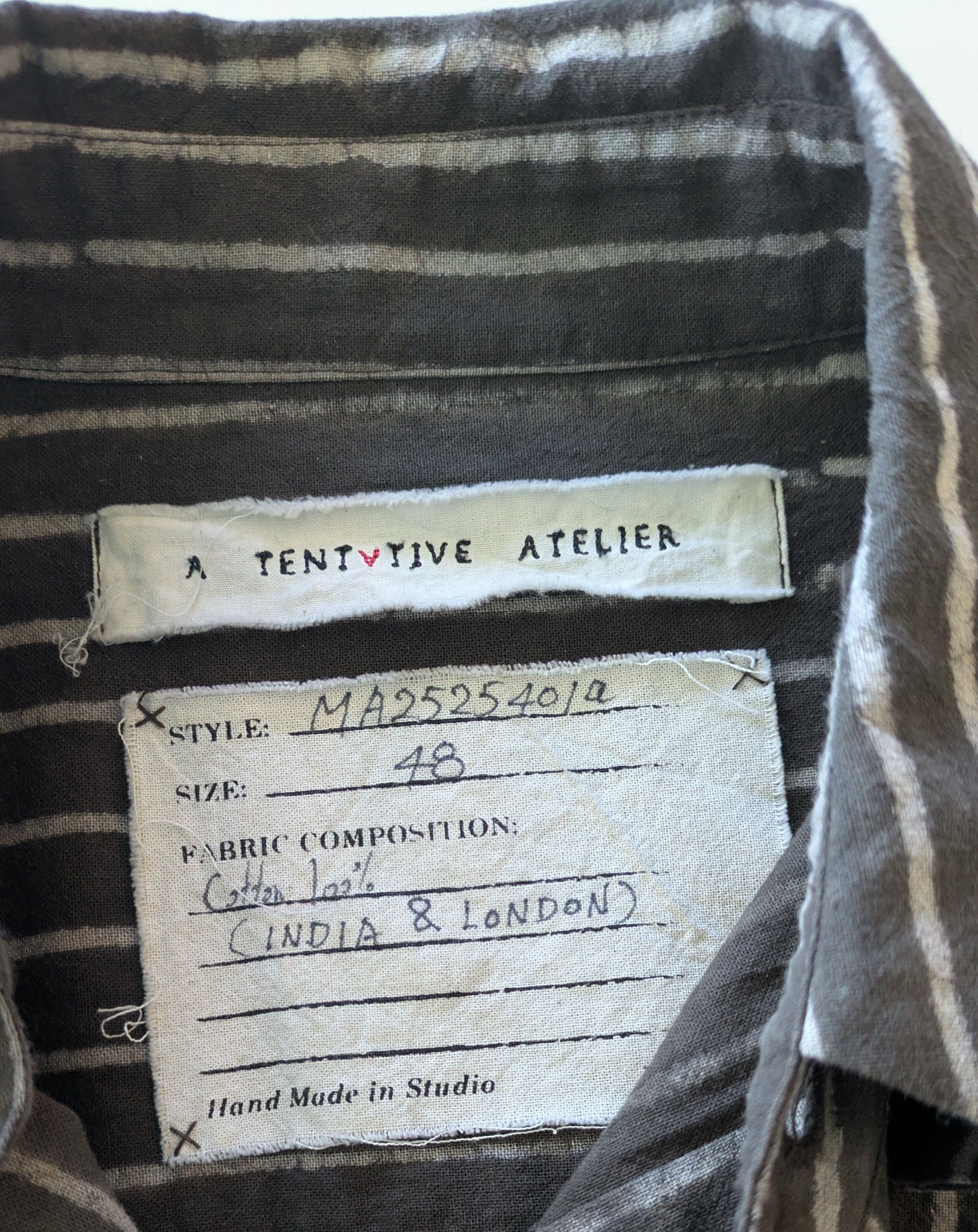 Other A Tentative Atelier Striped Block Print Shirt Size US M / EU 48-50 / 2 - 4 Thumbnail