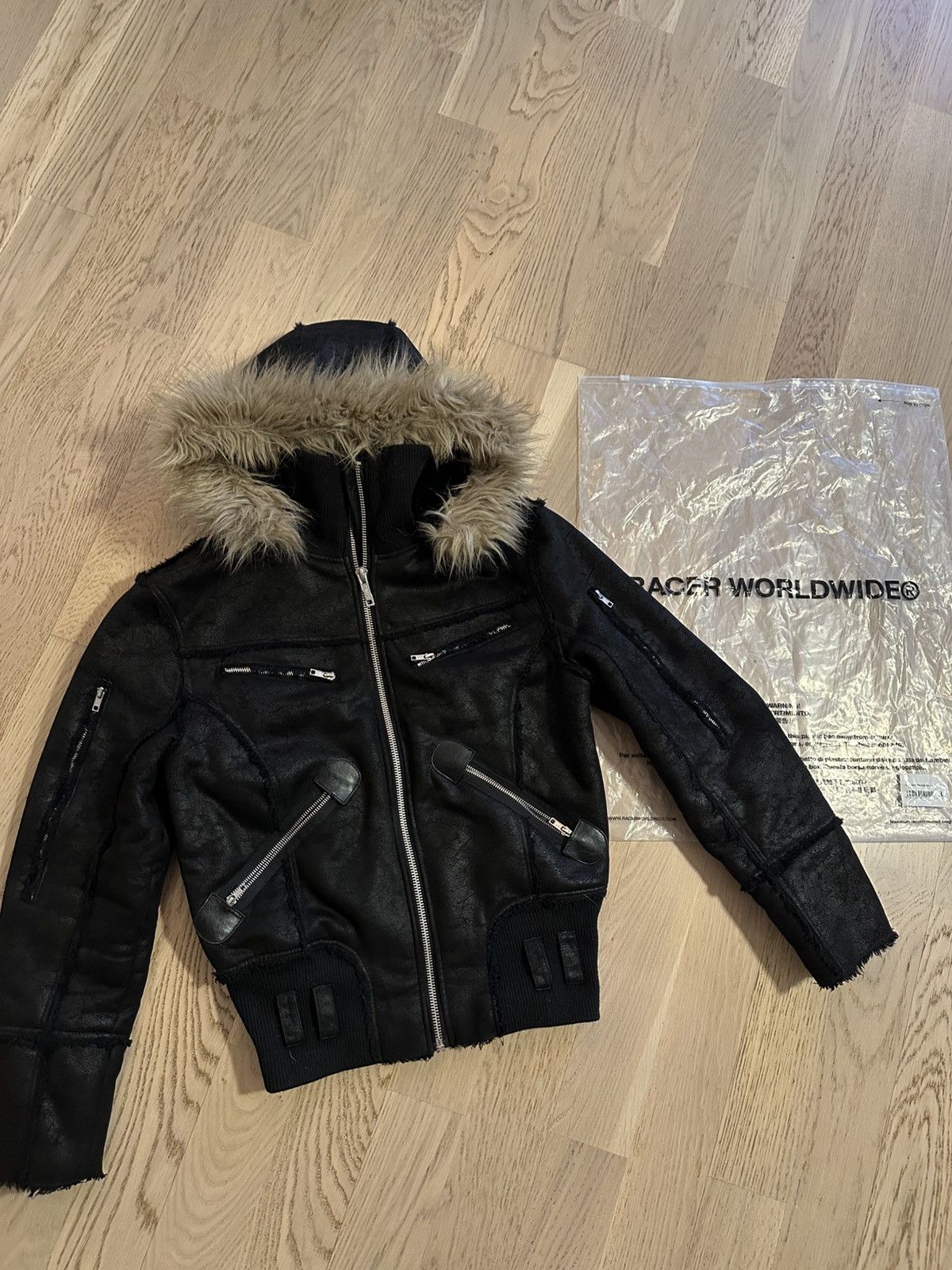 Racer Worldwide racer worldwide sheepskin jacket | Grailed