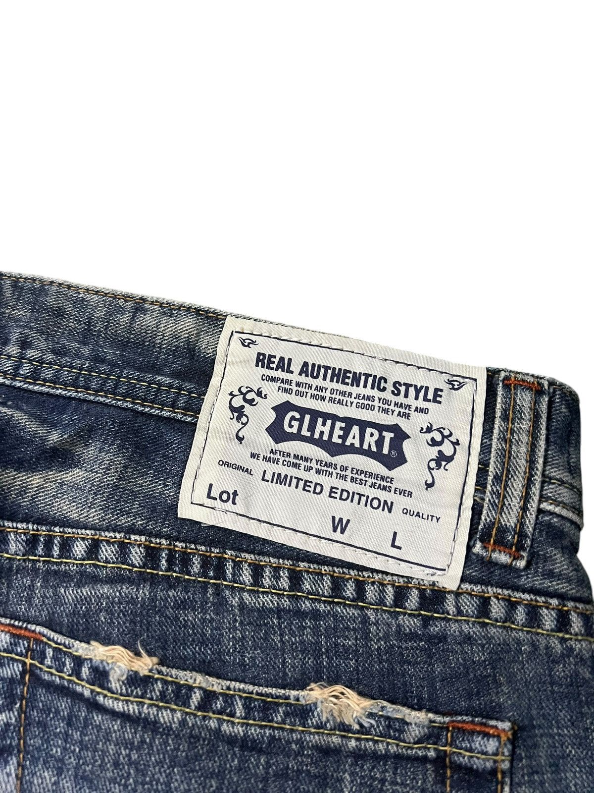Japanese Brand Bootcut GL Heart Mud Wash Jean Size US 34 / EU 50 - 16 Thumbnail