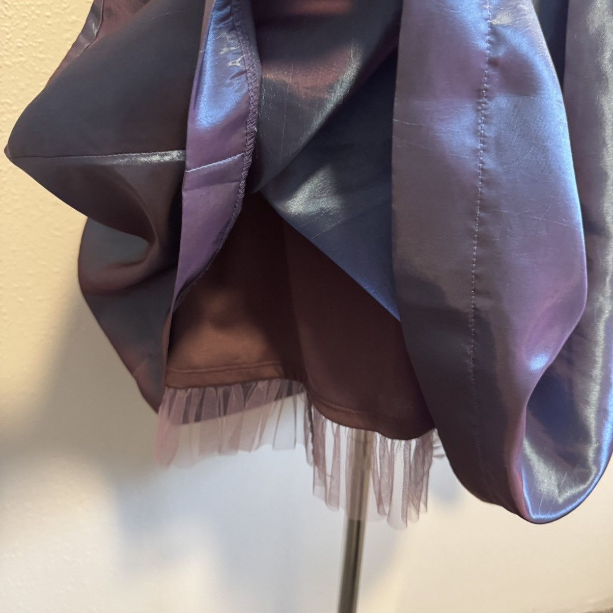 Other STUDIO Y Vintage Y2K Purple Blue Iridescent Strapless Dress Size L / US 10 / IT 46 - 5 Thumbnail