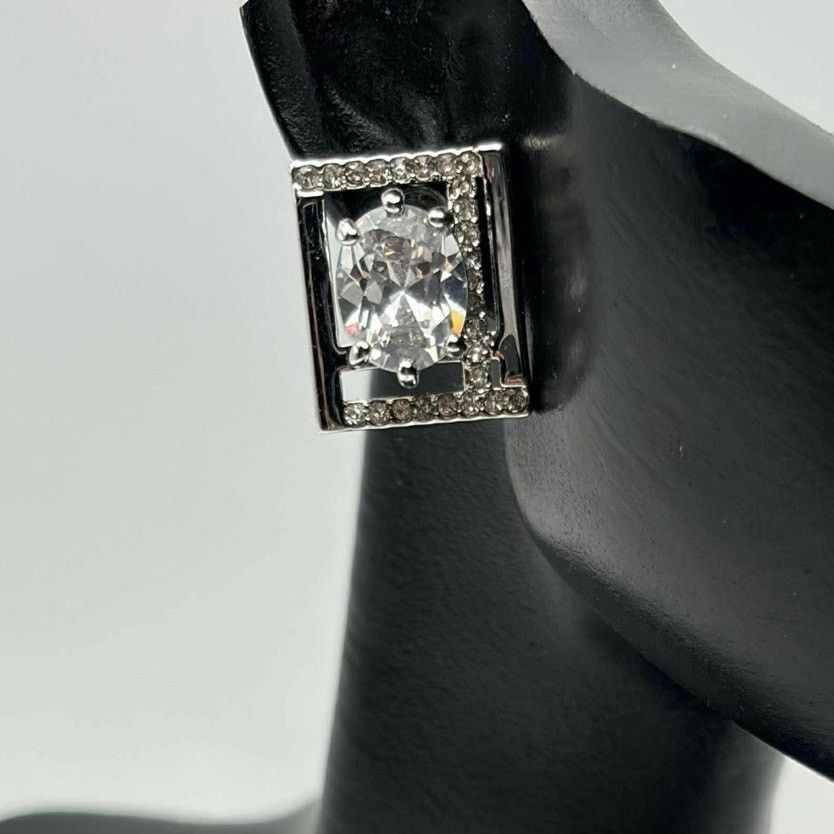 Vince Camuto Silver Crystal Vince Camuto Earrings Size ONE SIZE - 1 Thumbnail