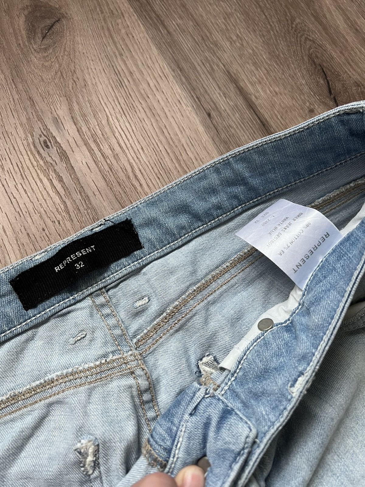 Represent Clo. 2 IN 1 REPRESENT Distressed Biker Pants Jeans Size US 32 / EU 48 - 7 Thumbnail