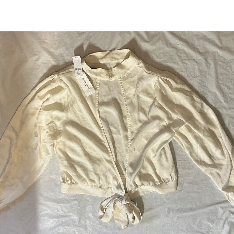 Banana Republic Banana Republic Mock Neck Open Back Top Blouse Size: M Size M / US 6-8 / IT 42-44 - 3 Thumbnail