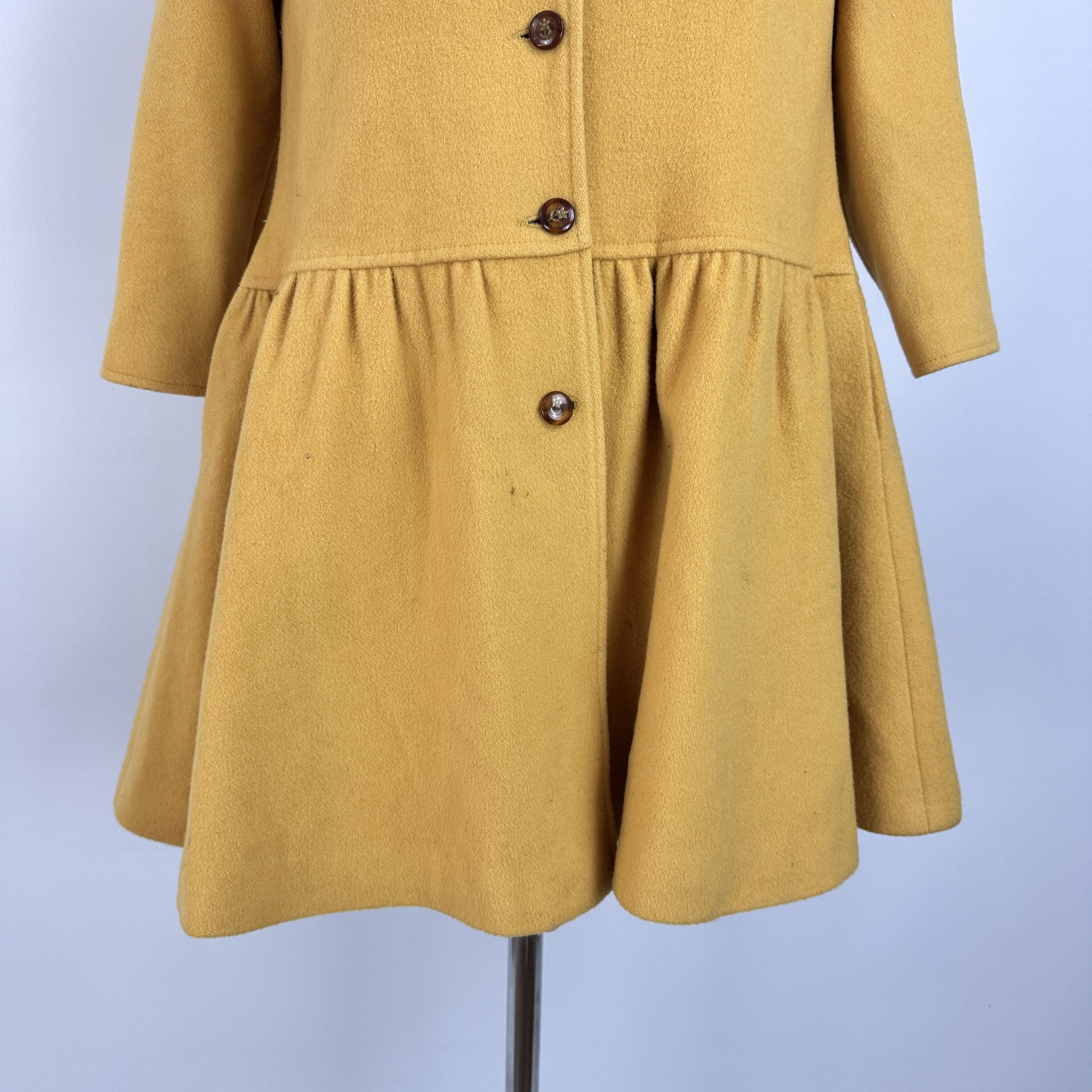 Fendi Cappottino FENDISSIME Lana Giallo – 40 IT Size S / US 4 / IT 40 - 6 Thumbnail