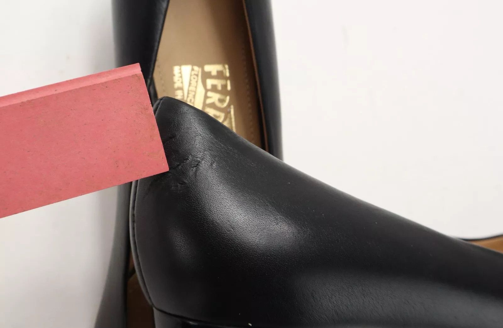 Salvatore Ferragamo SALVATORE FERRAGAMO Shoes Women's US 7 Leather Heeled Chain Size US 7 / IT 37 - 11 Thumbnail