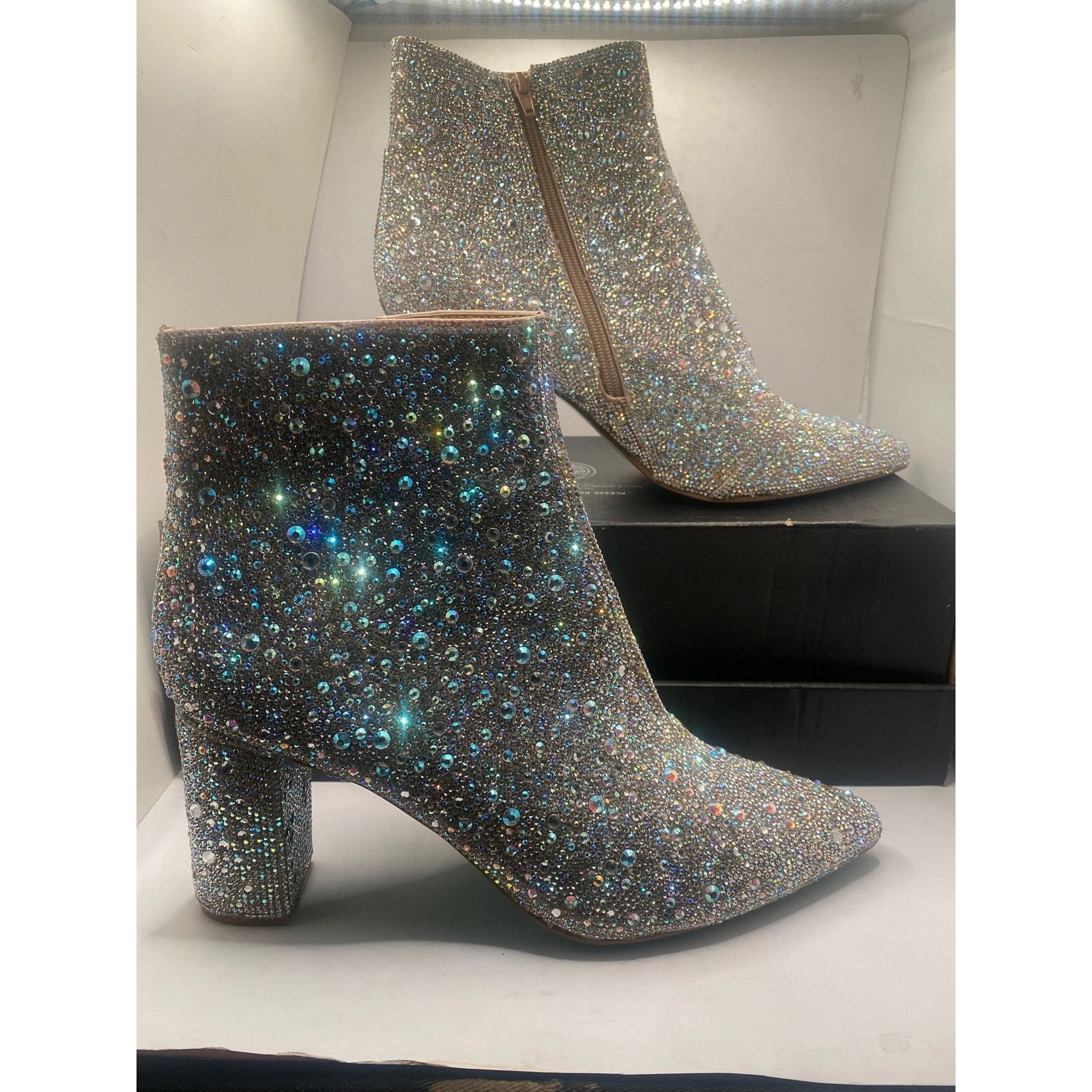 Betsey Johnson Betsy Johnson Cady Rhinestone Booties SB-CADY 11M