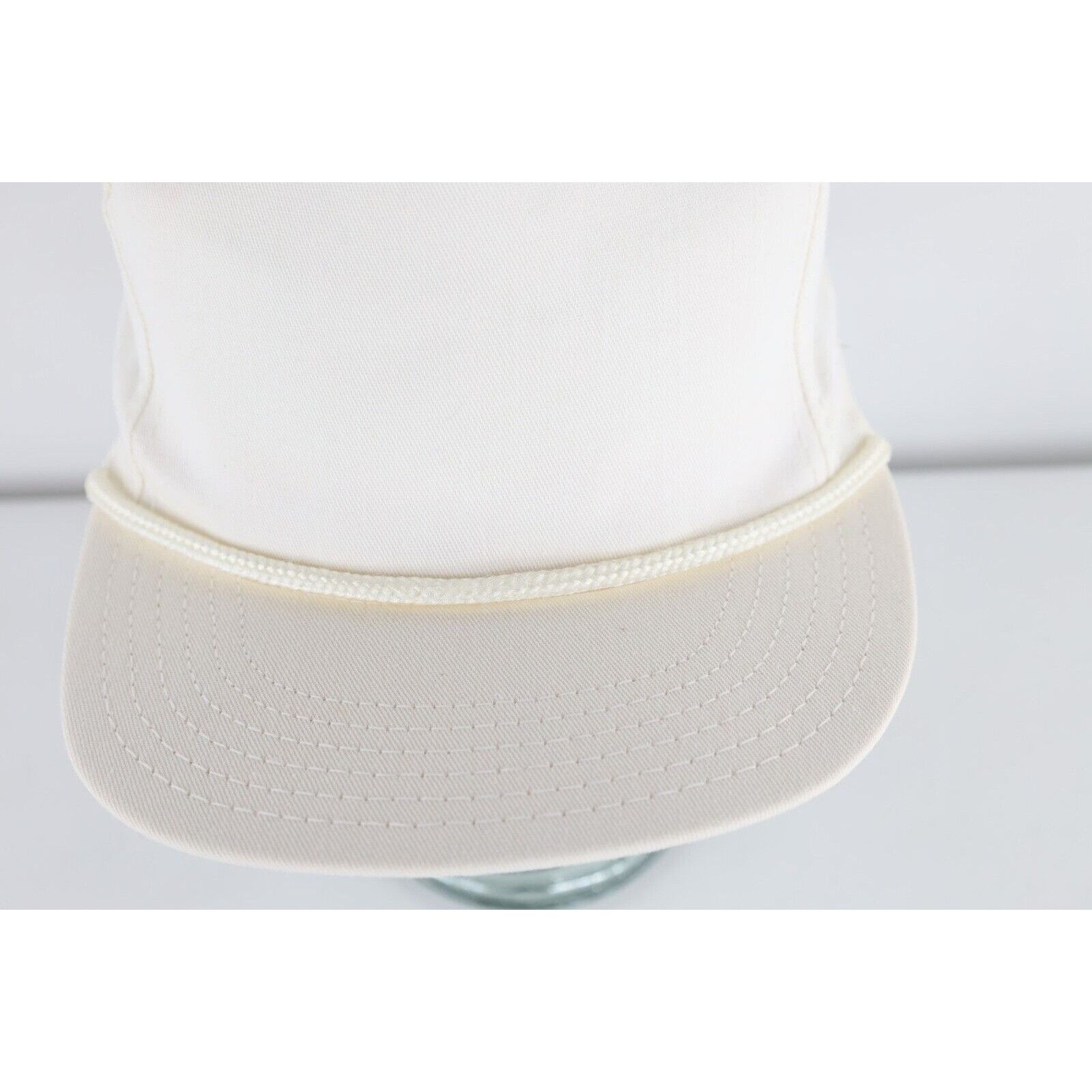 Vintage Deadstock Vintage 90s Streetwear Roped Leather Strapback Hat Size ONE SIZE - 2 Thumbnail