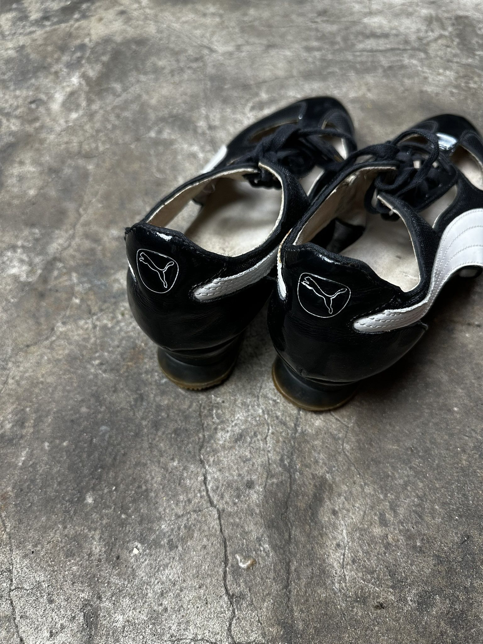Puma 2000s Puma Heel Avant Garde Balette Y2k Shoes Size US 7 / IT 37 - 6 Thumbnail