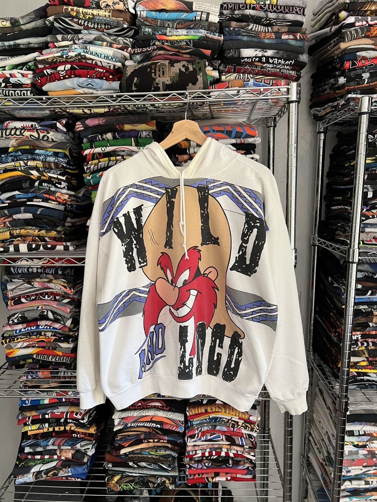 Vintage 1996 Yosemite Sam Wild And Loco Looney Tunes Hoodie Size US M / EU 48-50 / 2 - 1 Thumbnail