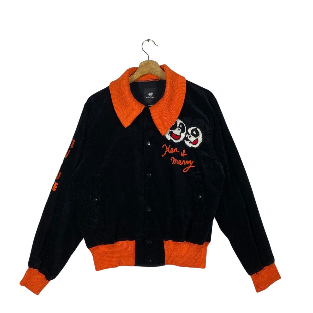 Japanese Brand Vintage Super Lovers Velvet Button Jacket Free Size Size US M / EU 48-50 / 2 - 1 Thumbnail