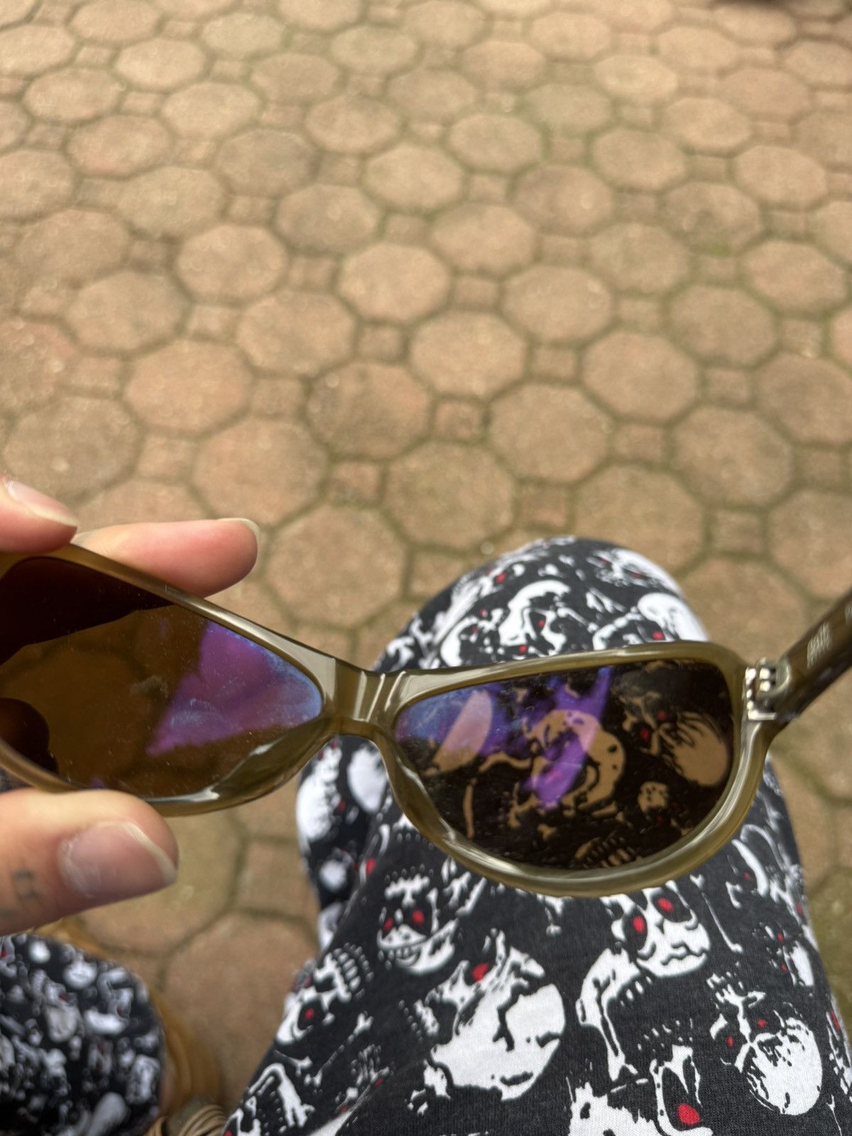 Handmade Olive brown handmade japan sunglasses retail $598 Size ONE SIZE - 9 Thumbnail