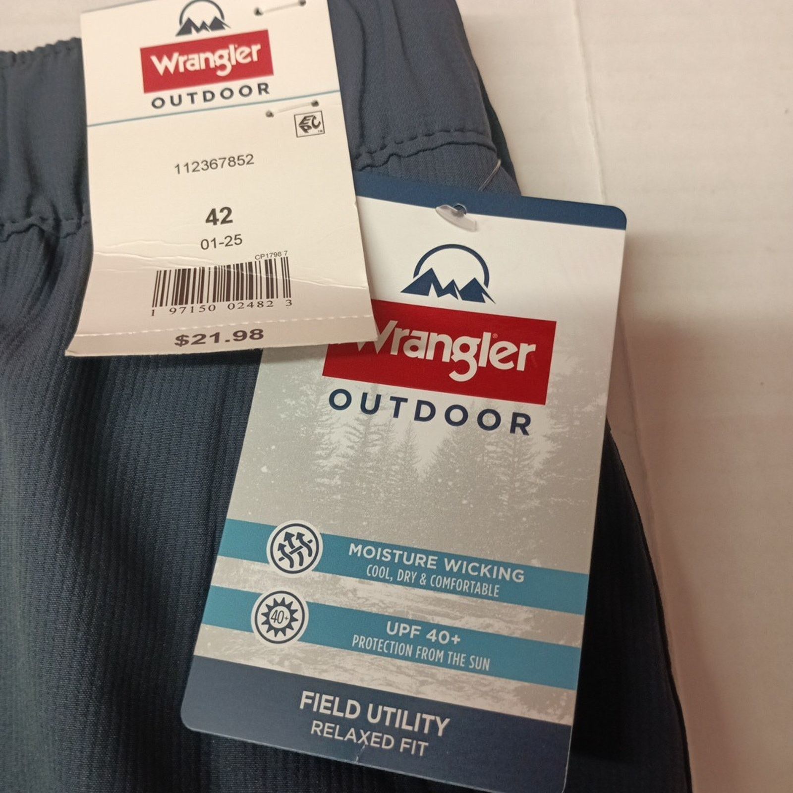 Wrangler Wrangler Men's Field Utility Shorts Size 42 Blue Relaxed Fit Size US 42 / EU 58 - 2 Thumbnail