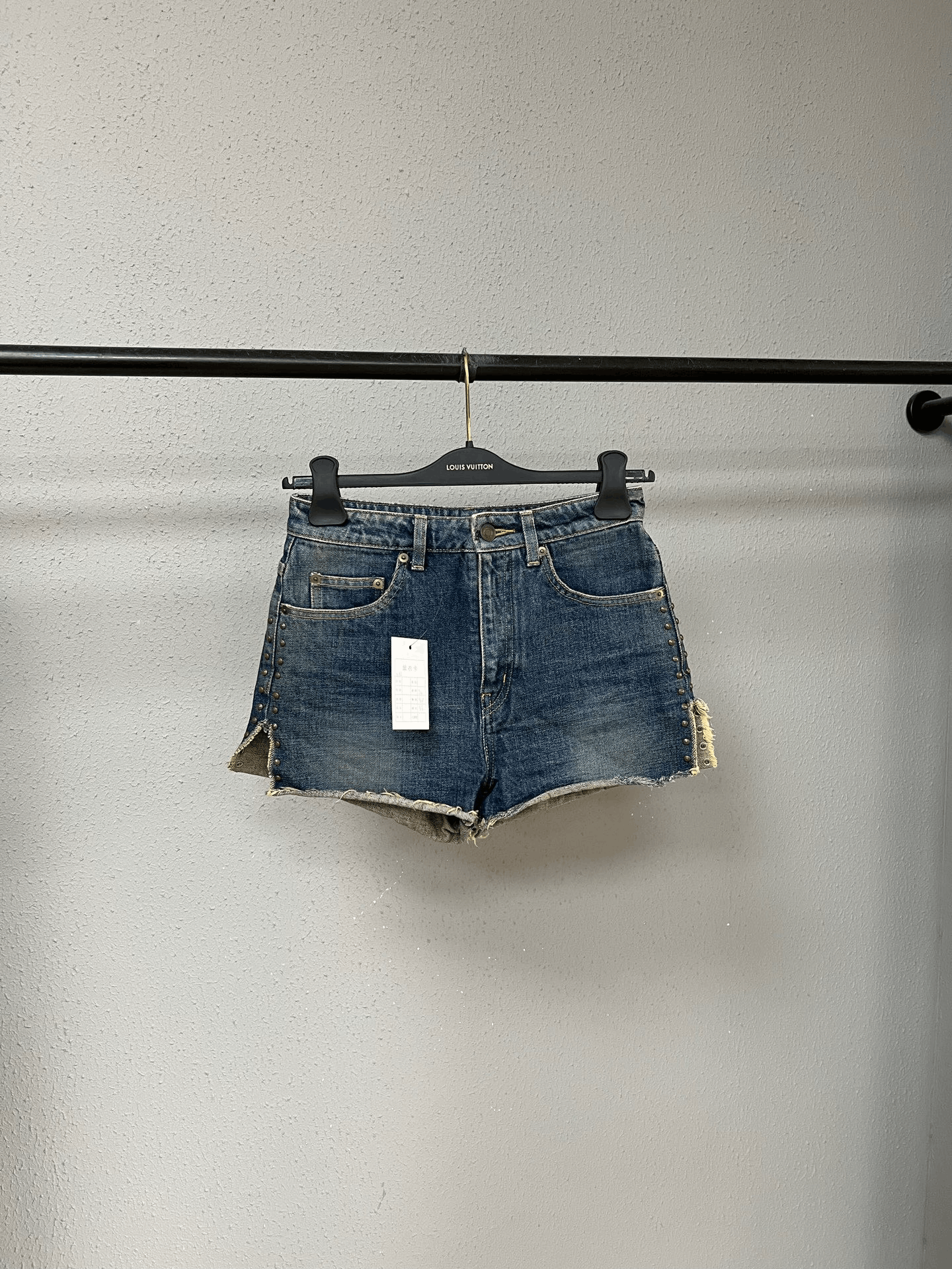 Saint Laurent Paris Slp Rivet Shorts Size 32" / US 10 / IT 46 - 1 Thumbnail