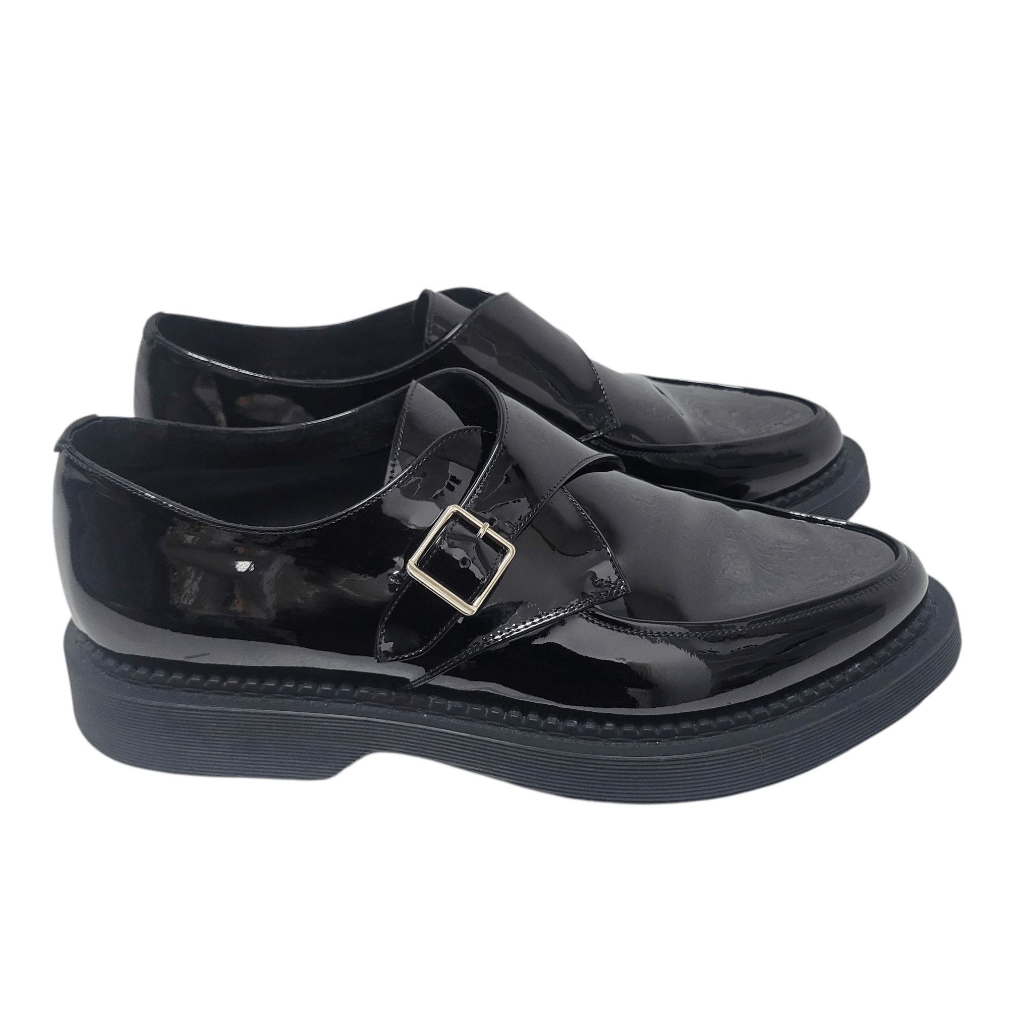Saint Laurent Paris Saint Laurent Paris Anthony Patent-Leather Monk Strap Shoes Size US 9.5 / EU 42-43 - 6 Thumbnail