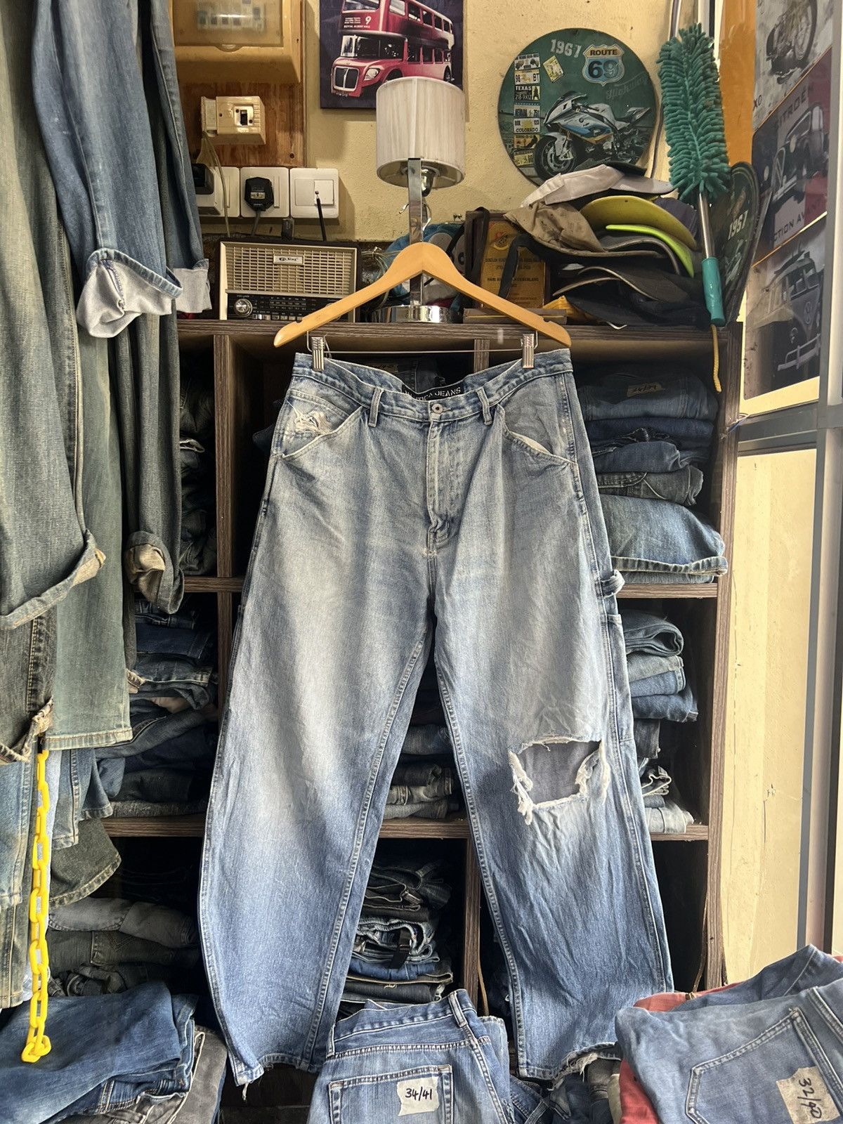 Nautica 🔥Nautica Jeans Distressed Carpenter Denim Size US 34 / EU 50 - 1 Thumbnail
