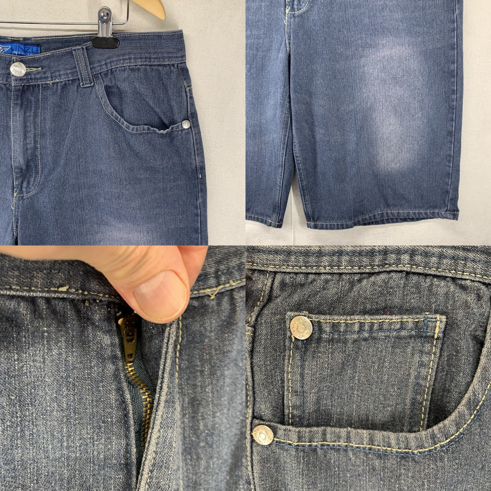 Southpole VINTAGE Jinzu Baggy Shorts 38 Denim Jean Hip Hop Skater 90s Blue Mens Size US 38 / EU 54 - 8 Thumbnail