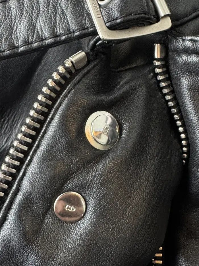Dior Homme AW07 Leather Bomber Flight Jacket