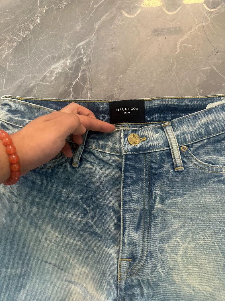 Fear of God Fear of God Blue water corrugated jeans Size US 31 - 3 Thumbnail