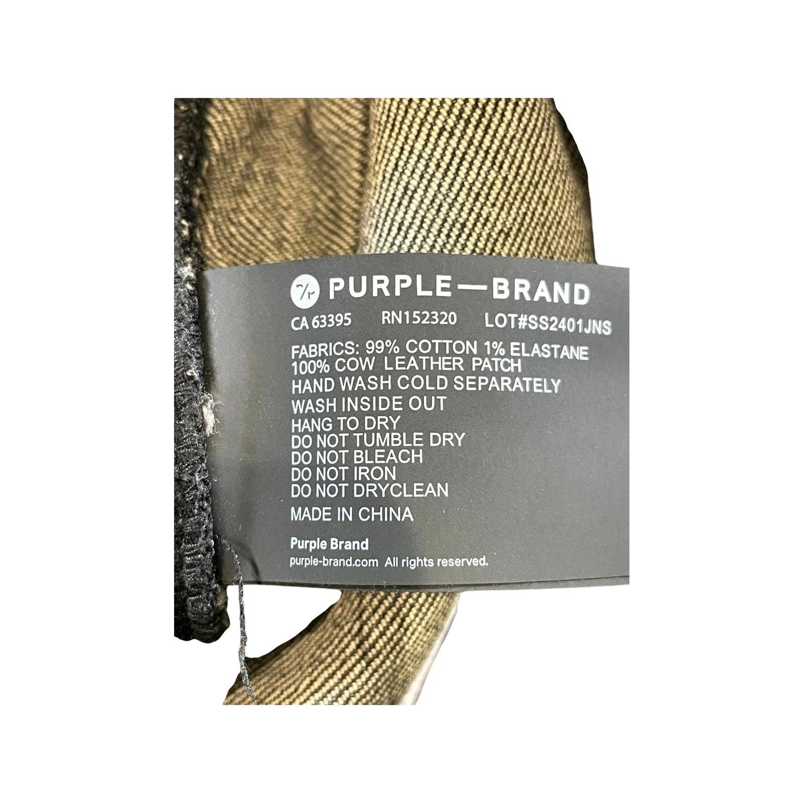 Purple Brand Purple Brand Crystal Black Wash Jeans Size US 38 / EU 54 - 7 Thumbnail