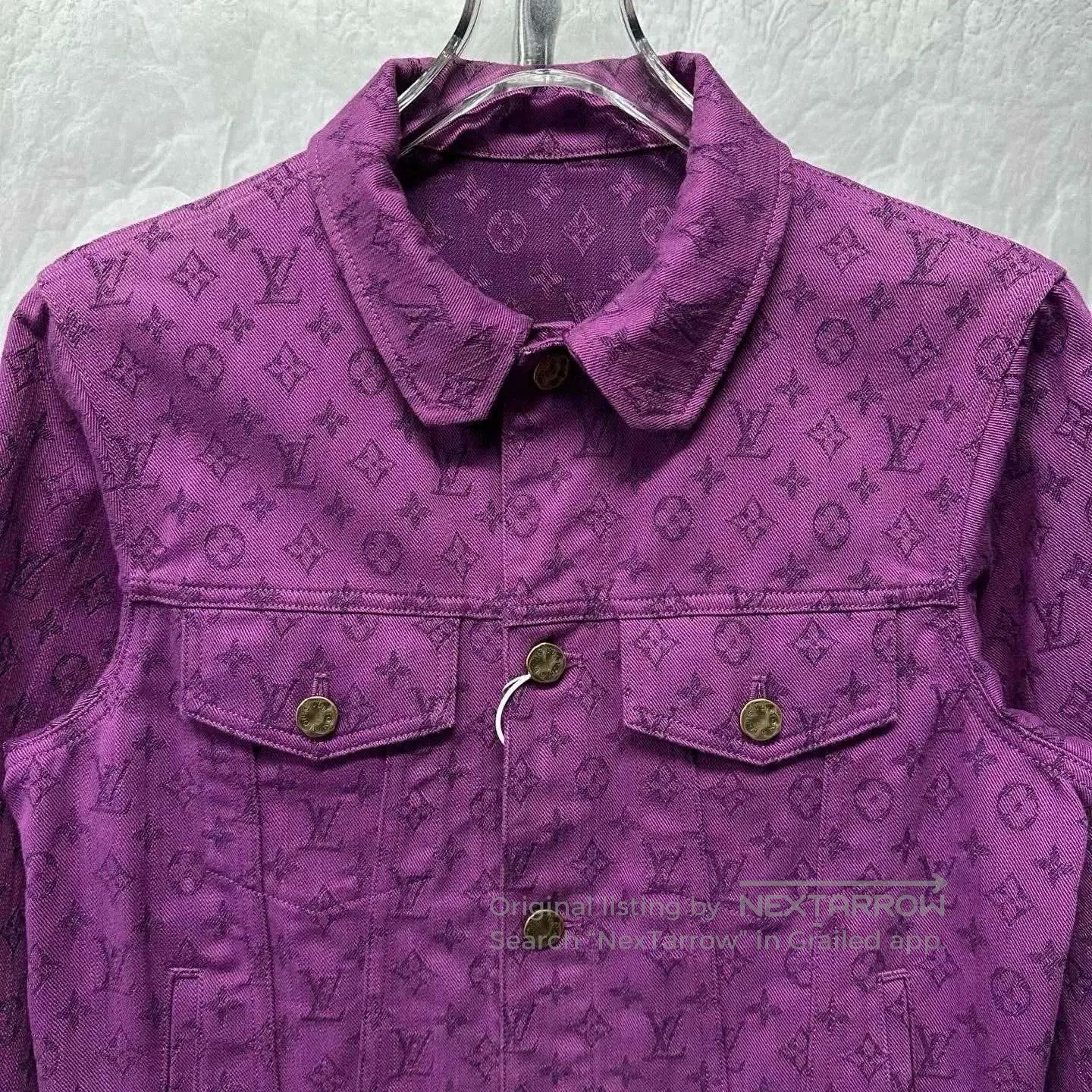 Louis Vuitton louis vuitton purple denim jacket size 44. Size L / US 10 / IT 46 - 2 Thumbnail