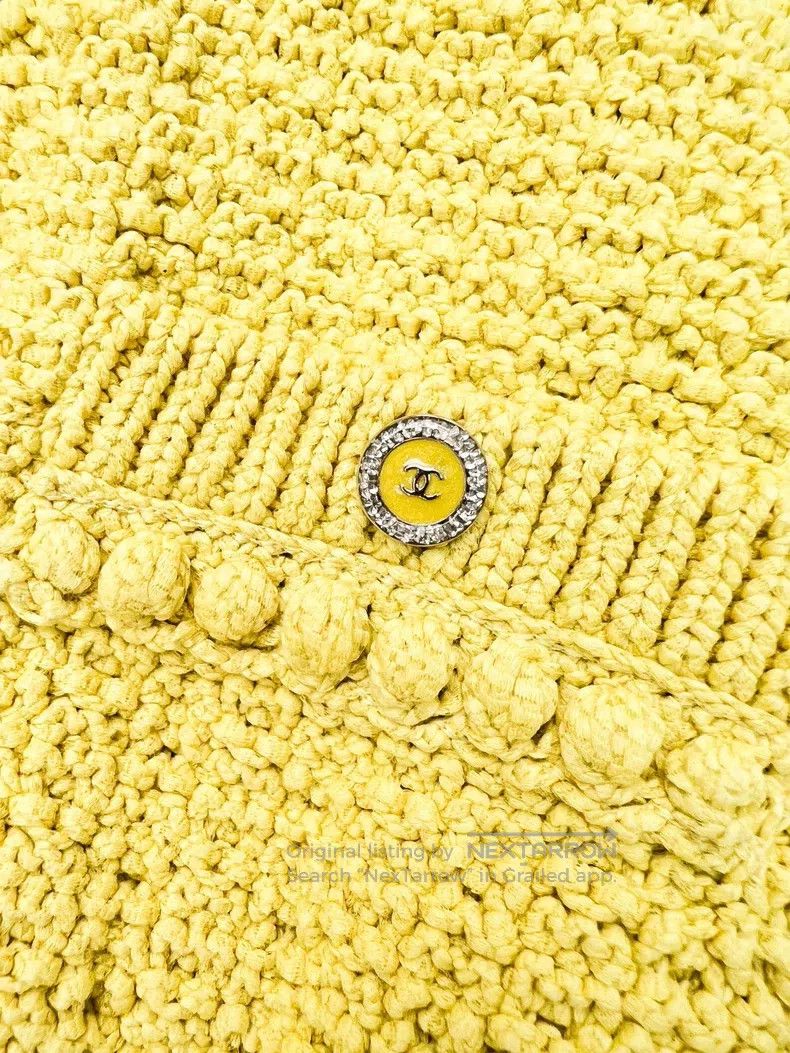 Chanel Chanel 22S spring and summer show yellow short knitted two Size XS / US 0-2 / IT 36-38 - 5 Thumbnail