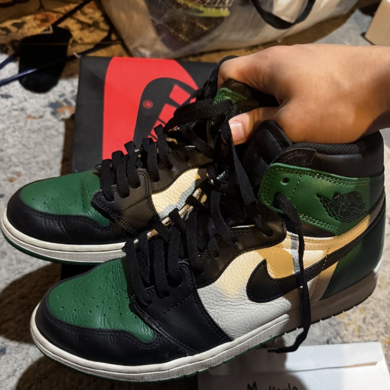Jordan Brand Air Jordan 1 Pine Green Size US 10.5 / EU 43-44 - 3 Thumbnail