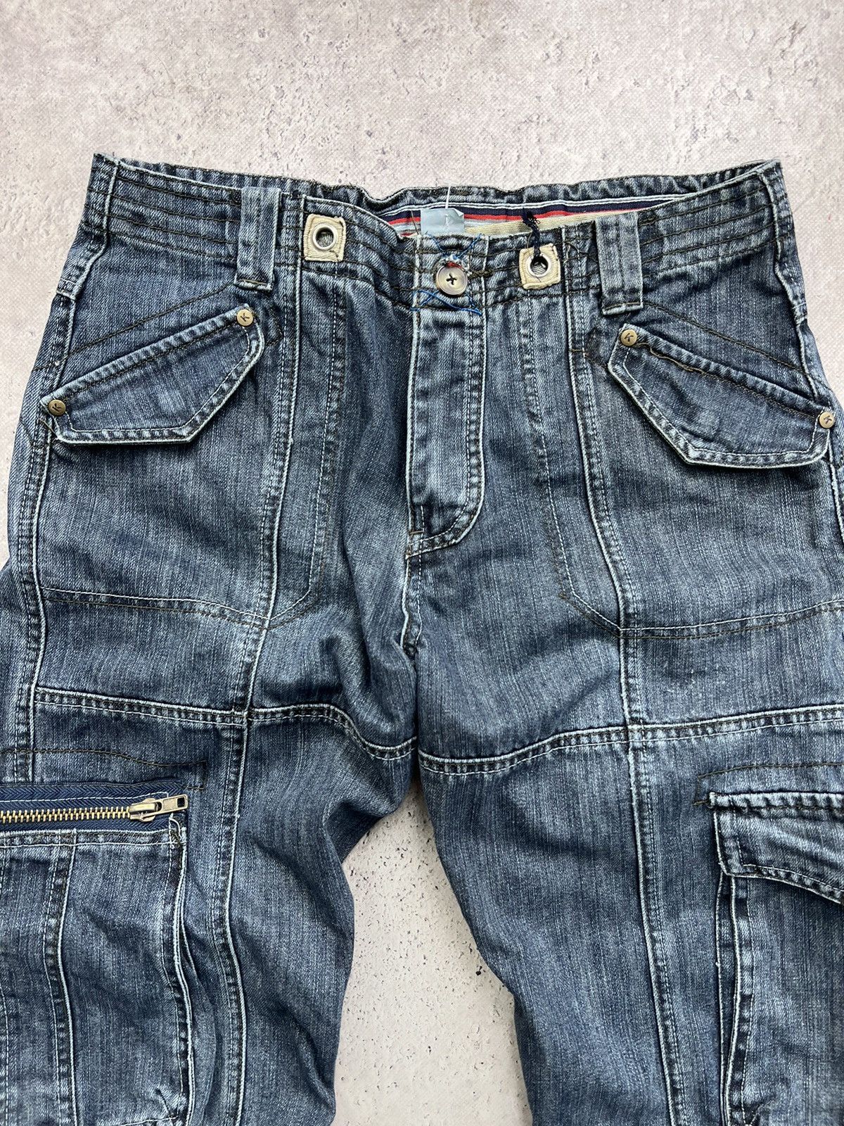 Issey Miyake × Japanese Brand × Tete Homme 2000s Tete Homme Multipocket Bondage Cargo Pants Size US 34 / EU 50 - 5 Thumbnail