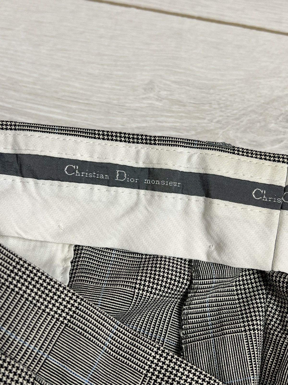 Christian Dior Monsieur Vintage Christian Dior Monsieur Glen Plaid Wool Suit 46S Size 46S - 22 Thumbnail
