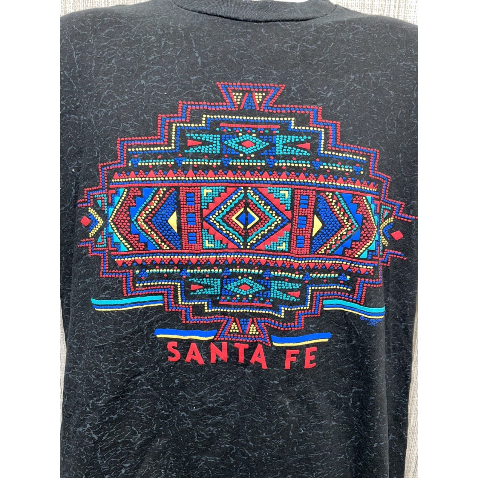 Jerzees VINTAGE Jeerzes Santa Fe 92 Wild West Graphic T-Shirt Mens L USA Black USA 90s Wild West Mens L Size US L / EU 52-54 / 3 - 5 Thumbnail